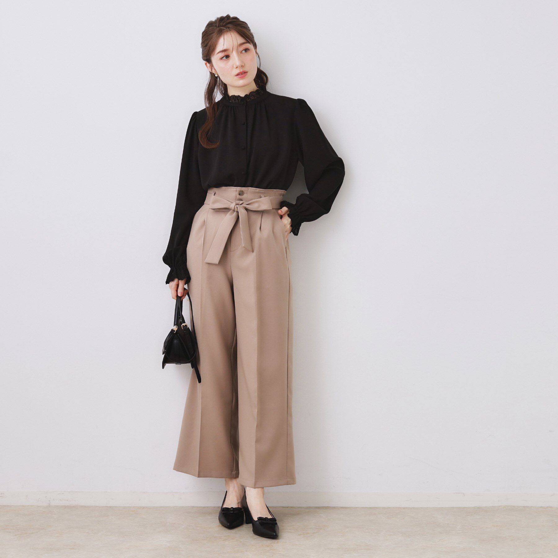 Couture broach「【2WAY・ハレの日・通勤】エンブロレースブラウス」|シャツ・ブラウス|