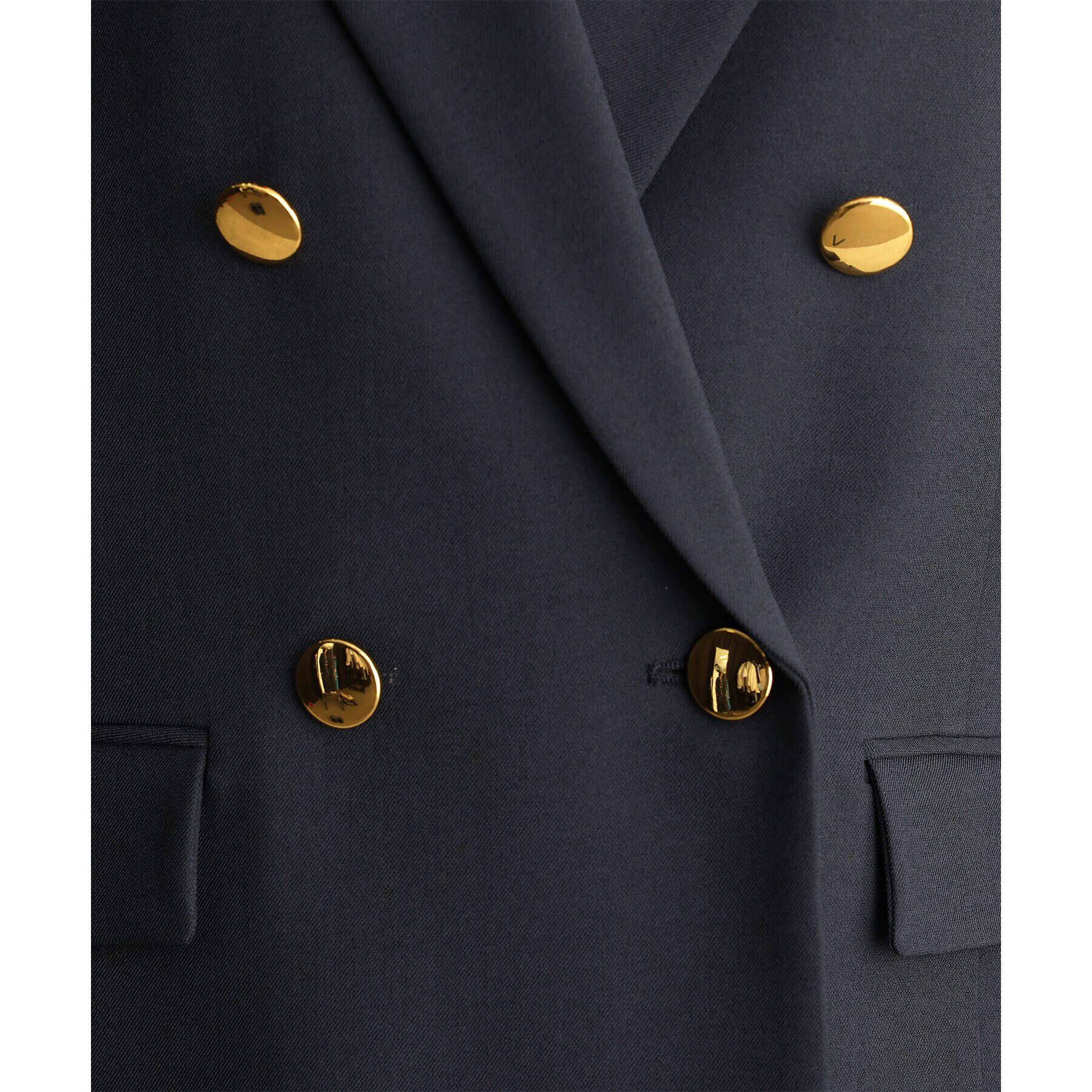 THE SHOP TK「【ONOFF活躍／セレモニー／通勤】CAVIAN Wブレストジャケット／洗える」|テーラードジャケット|