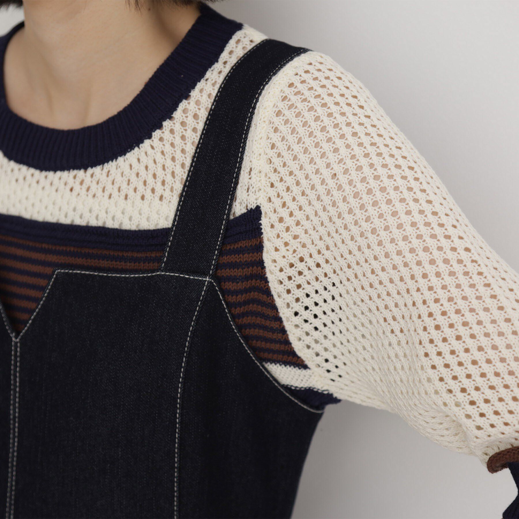 THE SHOP TK「デニムジャンスカ」|ワンピース|