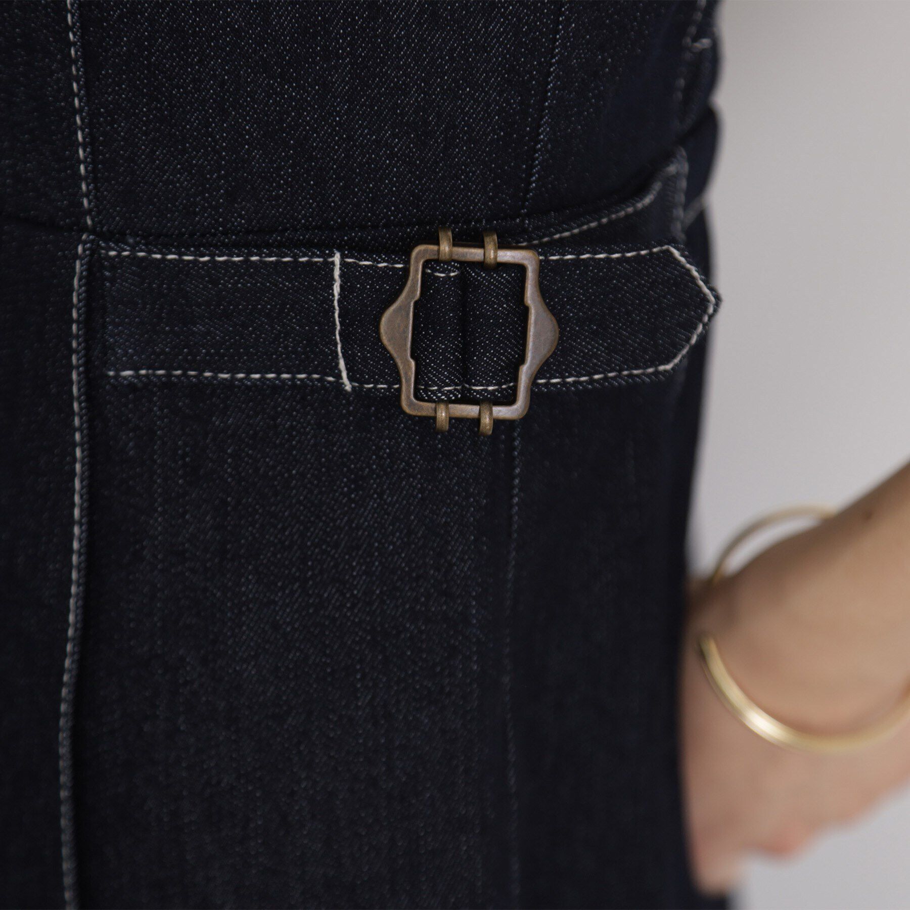 THE SHOP TK「デニムジャンスカ」|ワンピース|