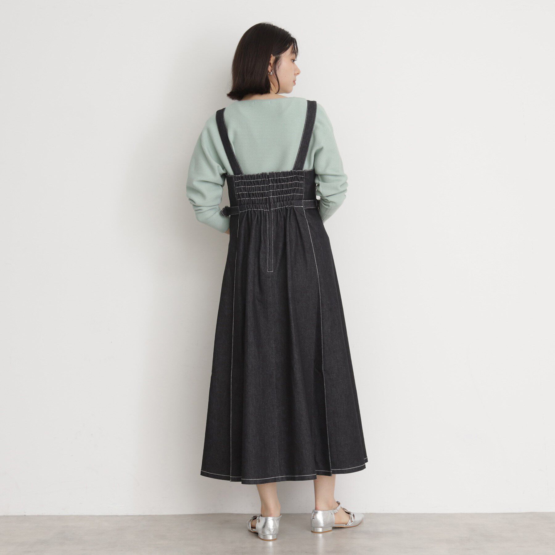 THE SHOP TK「デニムジャンスカ」|ワンピース|