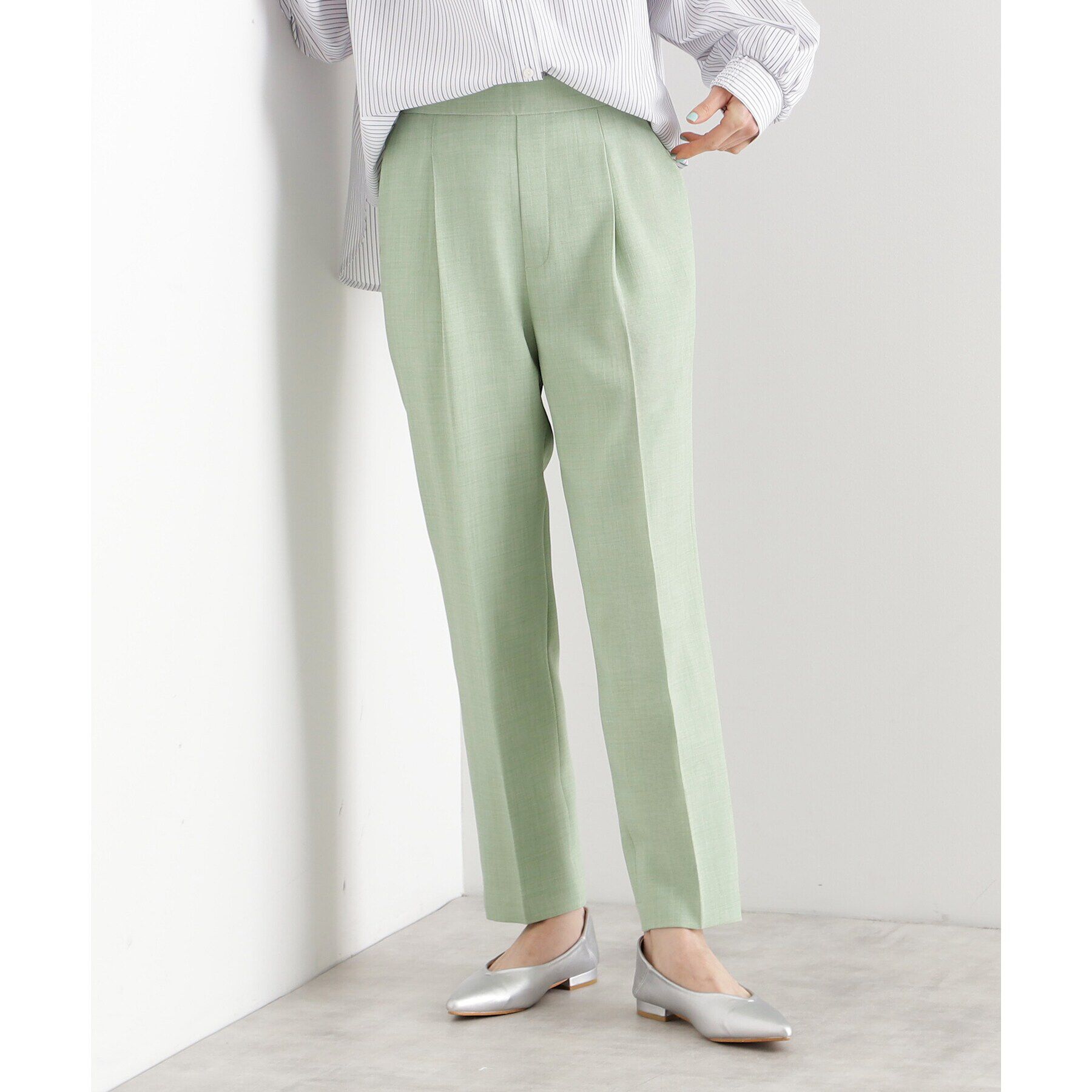 THE SHOP TK「【CAVIAN】ベーシックテーパードパンツ/洗濯機OK」|その他|ミントグリーン(02