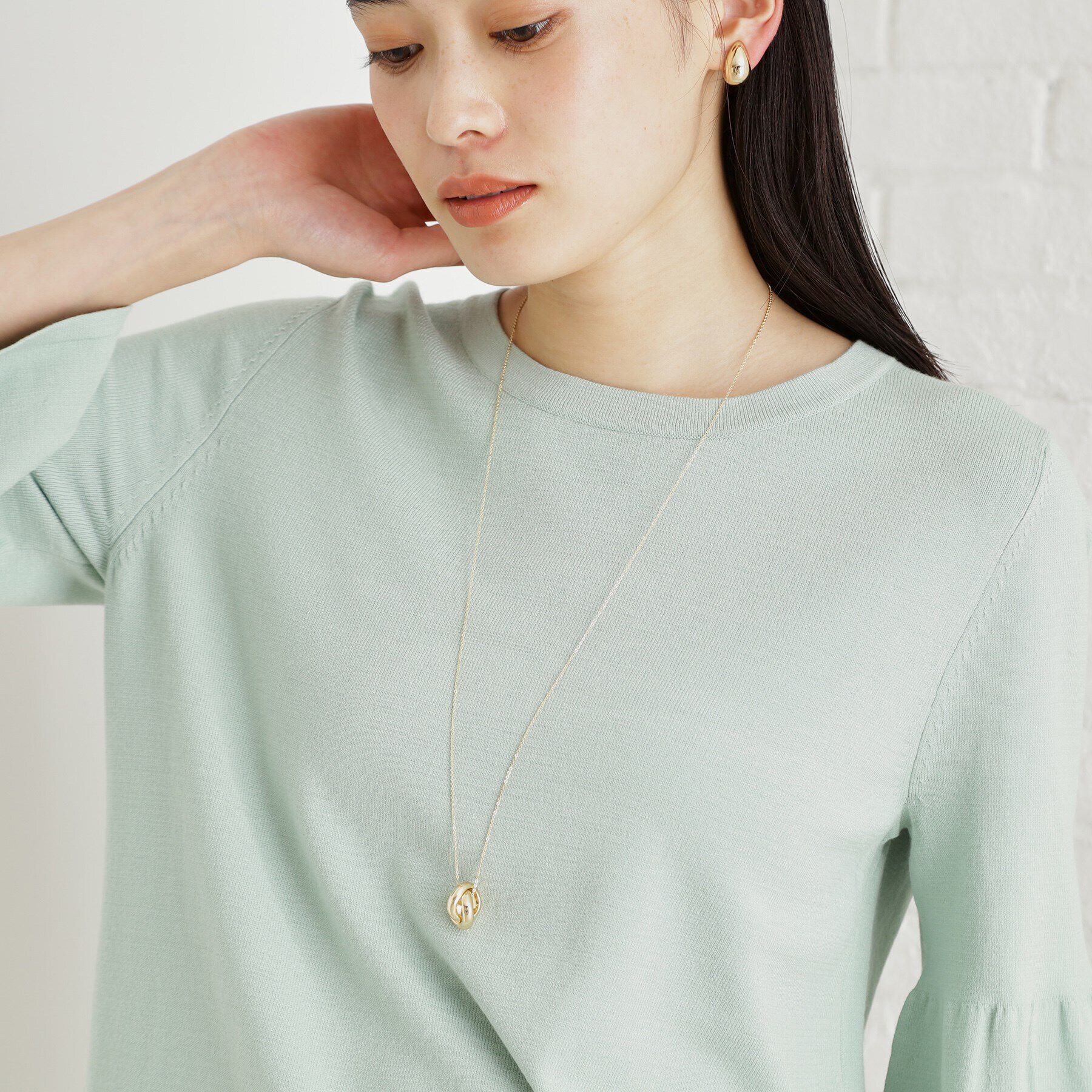 THE SHOP TK「ダブルリングネックレス」|ネックレス|