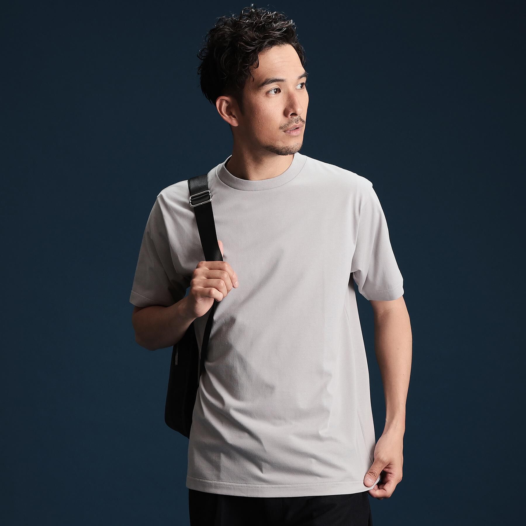 THE SHOP TK「ビジネス対応ジャケットTシャツ」|Tシャツ・カットソー|ライトグレー(011