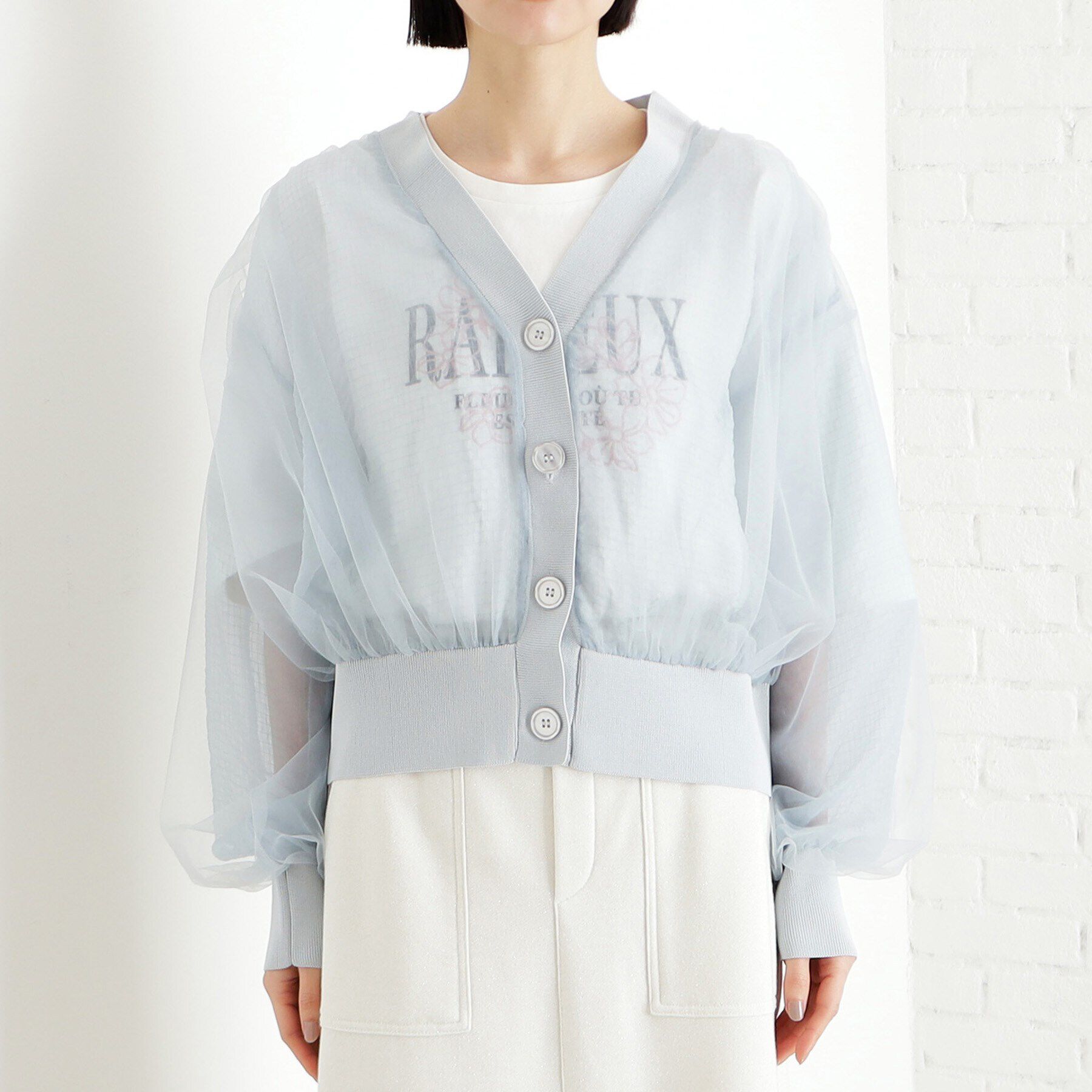 THE SHOP TK「シアー重ねカーディガン【洗える】」|カーディガン|