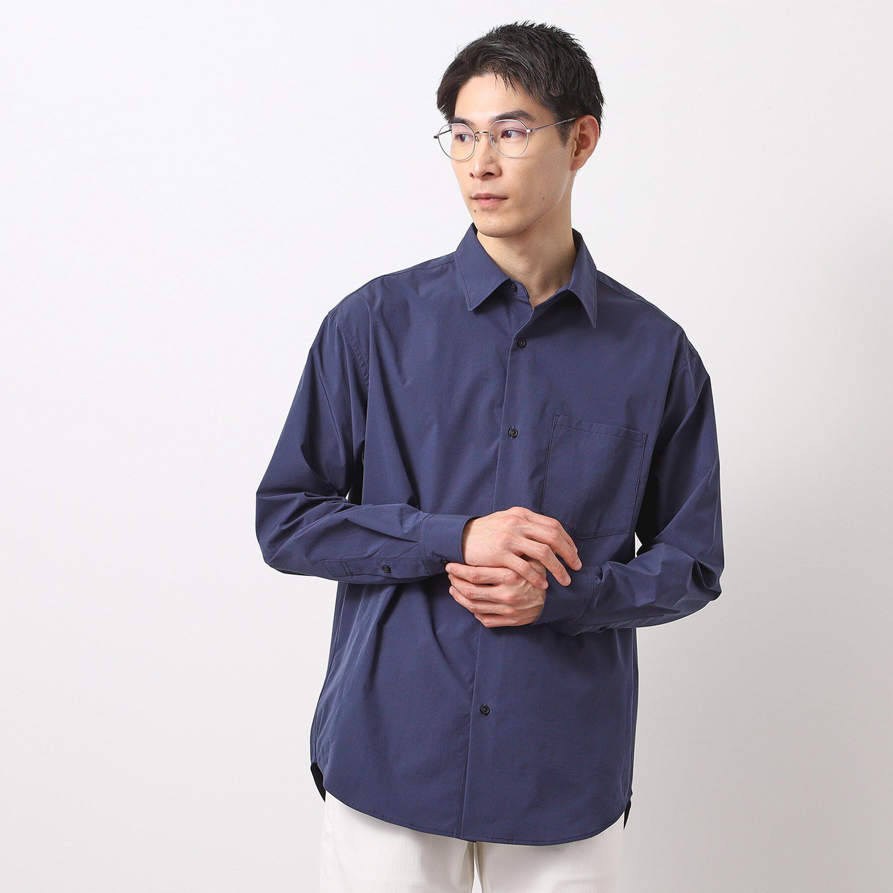 THE SHOP TK「CAVEブロードシャツ【吸水速乾/イージーケア/アンチピリング/洗濯機OK】」|シャツ・ブラウス|