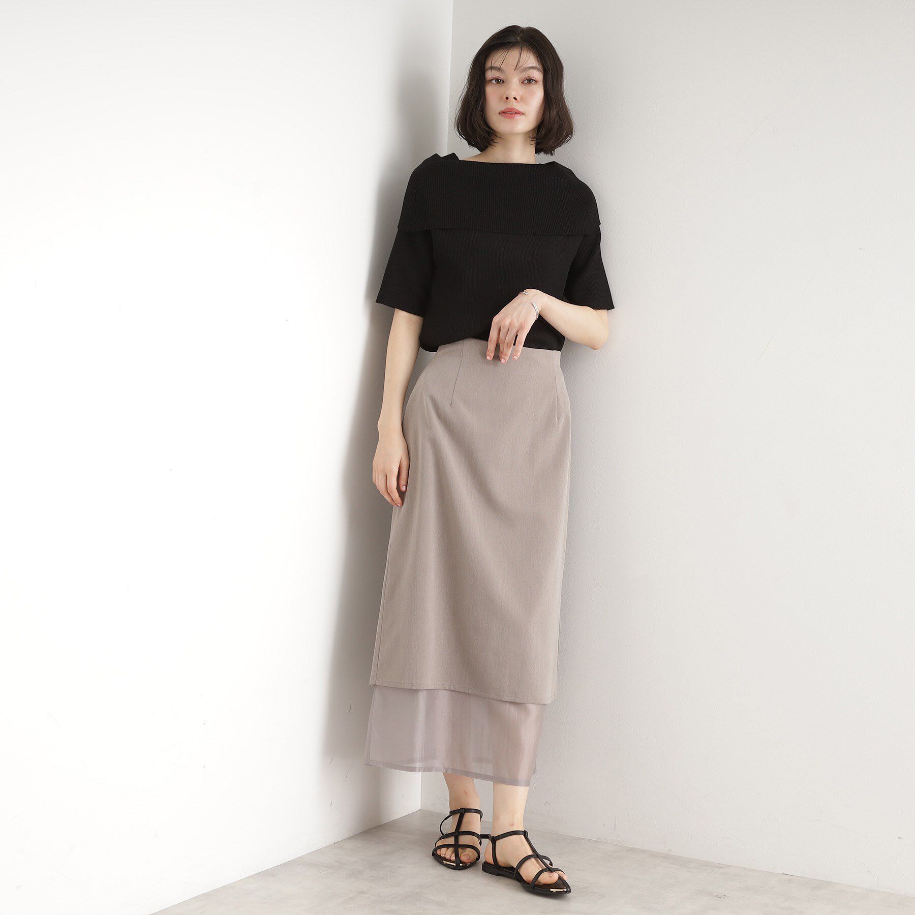 THE SHOP TK「オフショルダーニット【洗濯機OK】」|ニット・セーター|