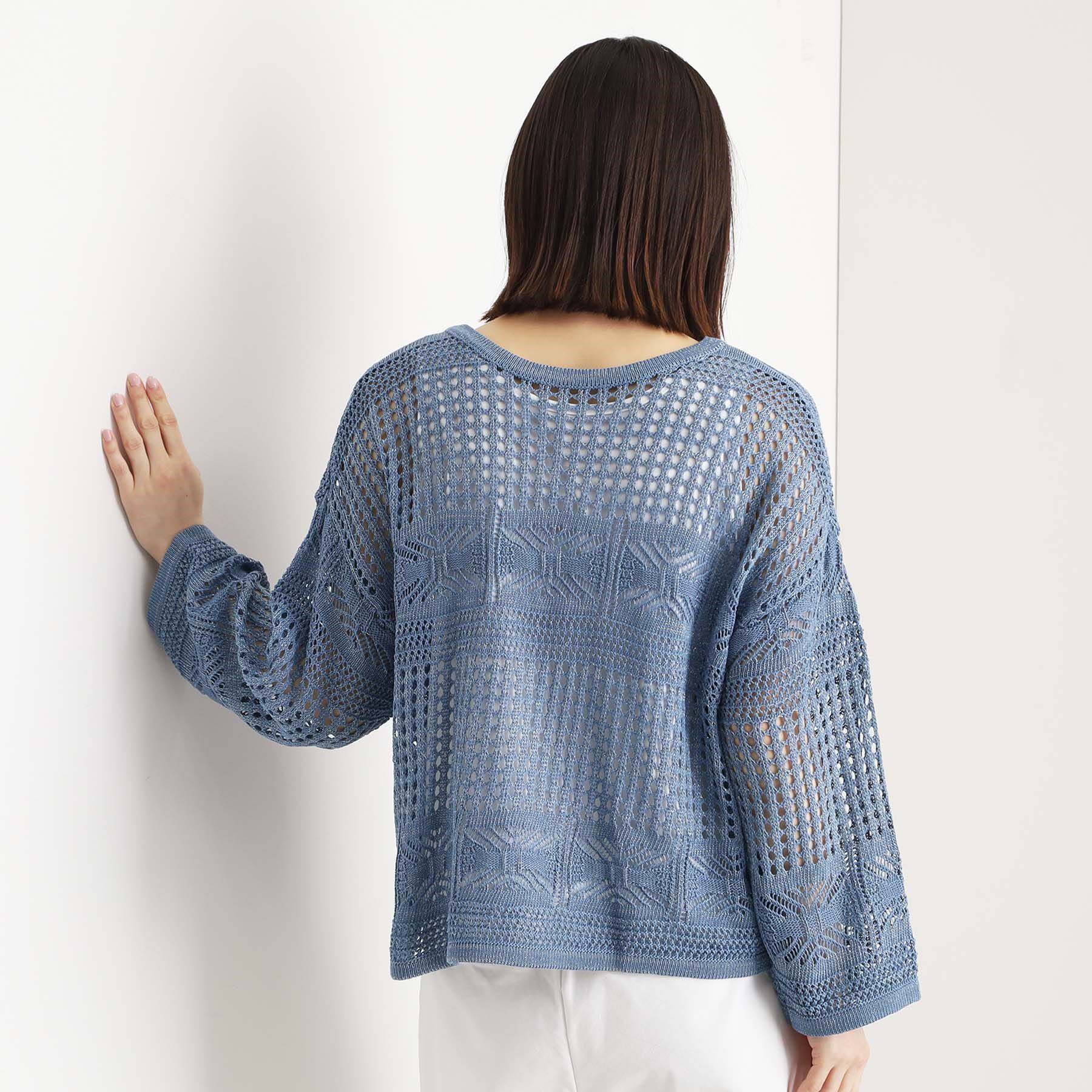 THE SHOP TK「【前後2WAY】タンク付透かし柄ニット/洗える」|その他|