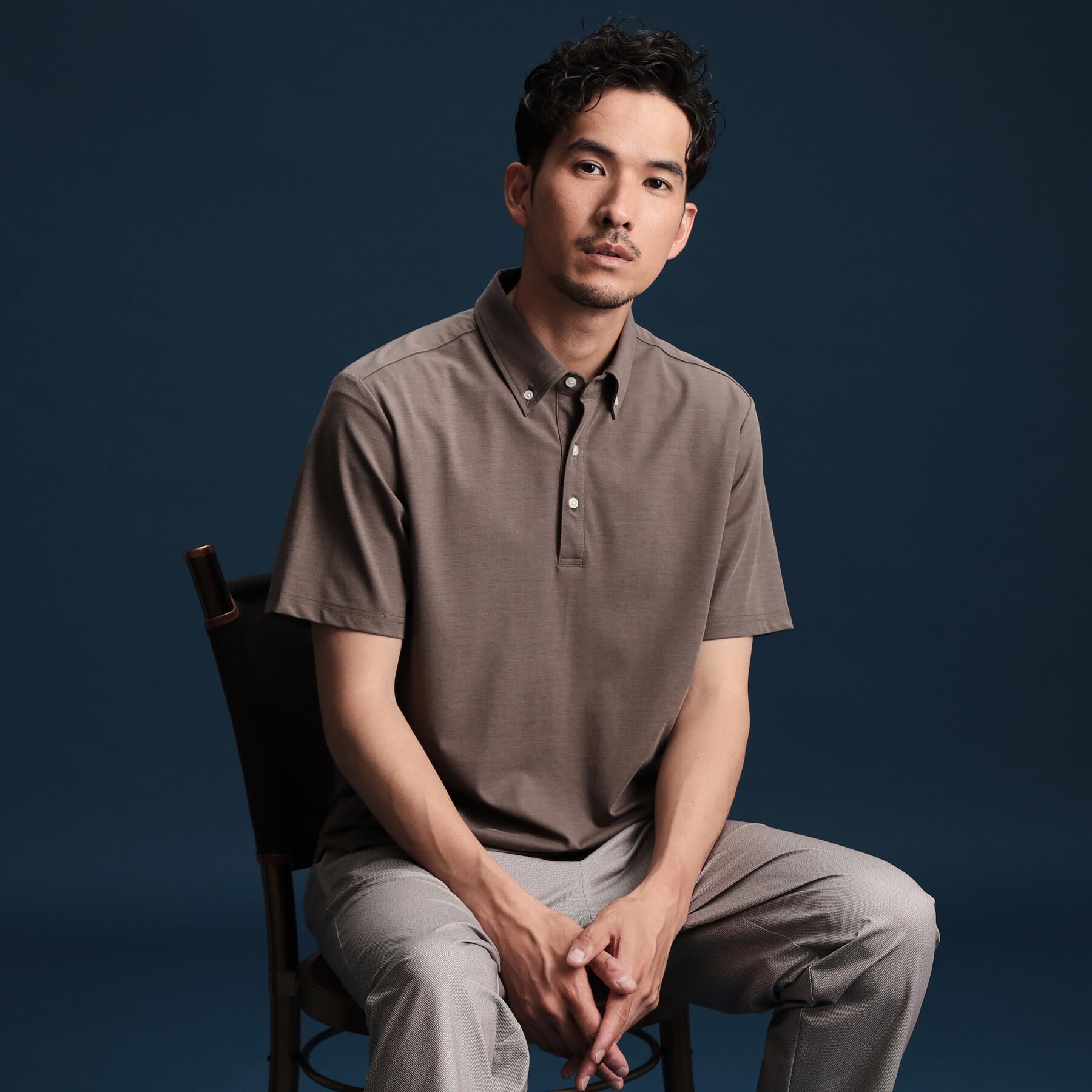 THE SHOP TK「アイスカノコポロシャツ 接触冷感/ビジネス対応」|ポロシャツ|