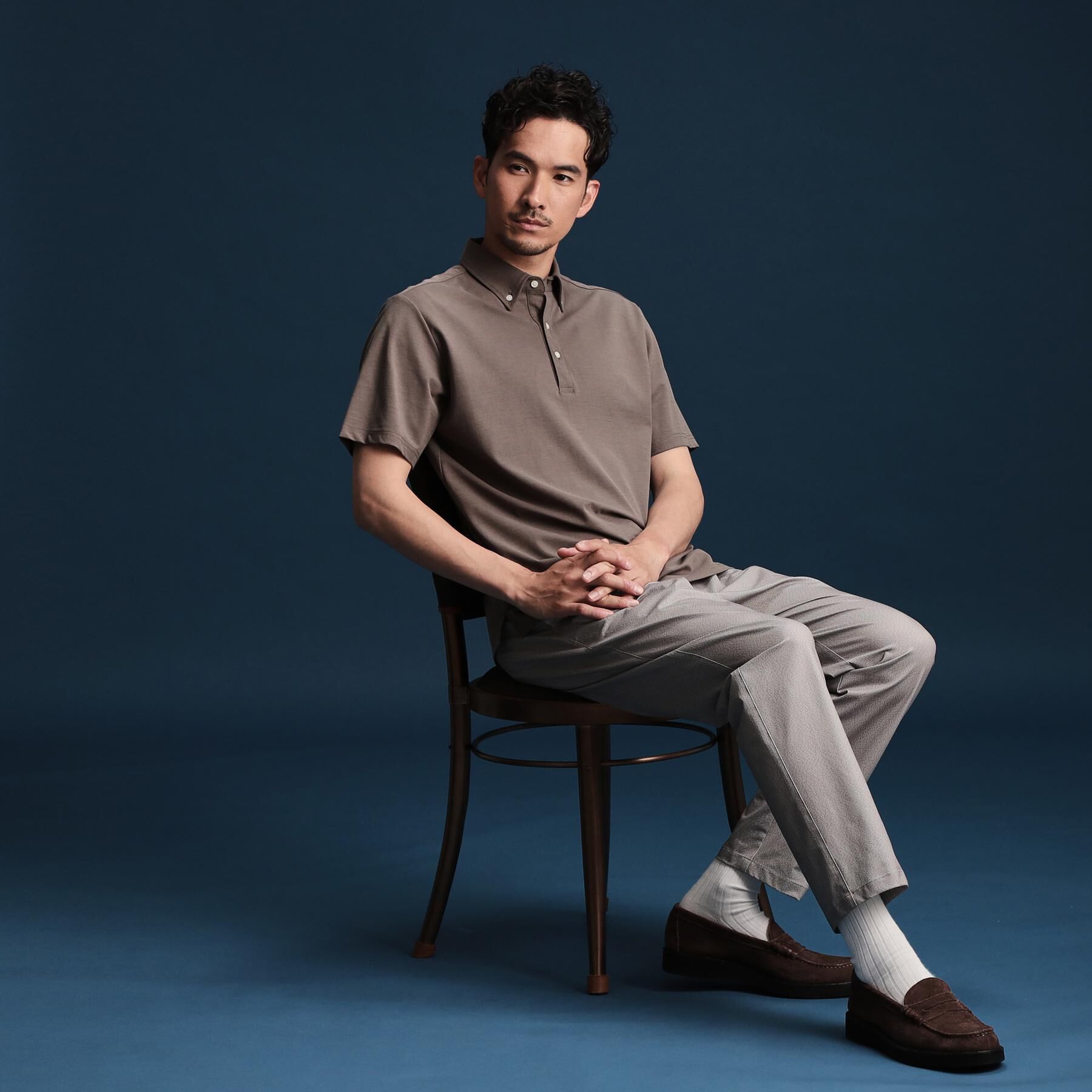 THE SHOP TK「アイスカノコポロシャツ 接触冷感/ビジネス対応」|ポロシャツ|