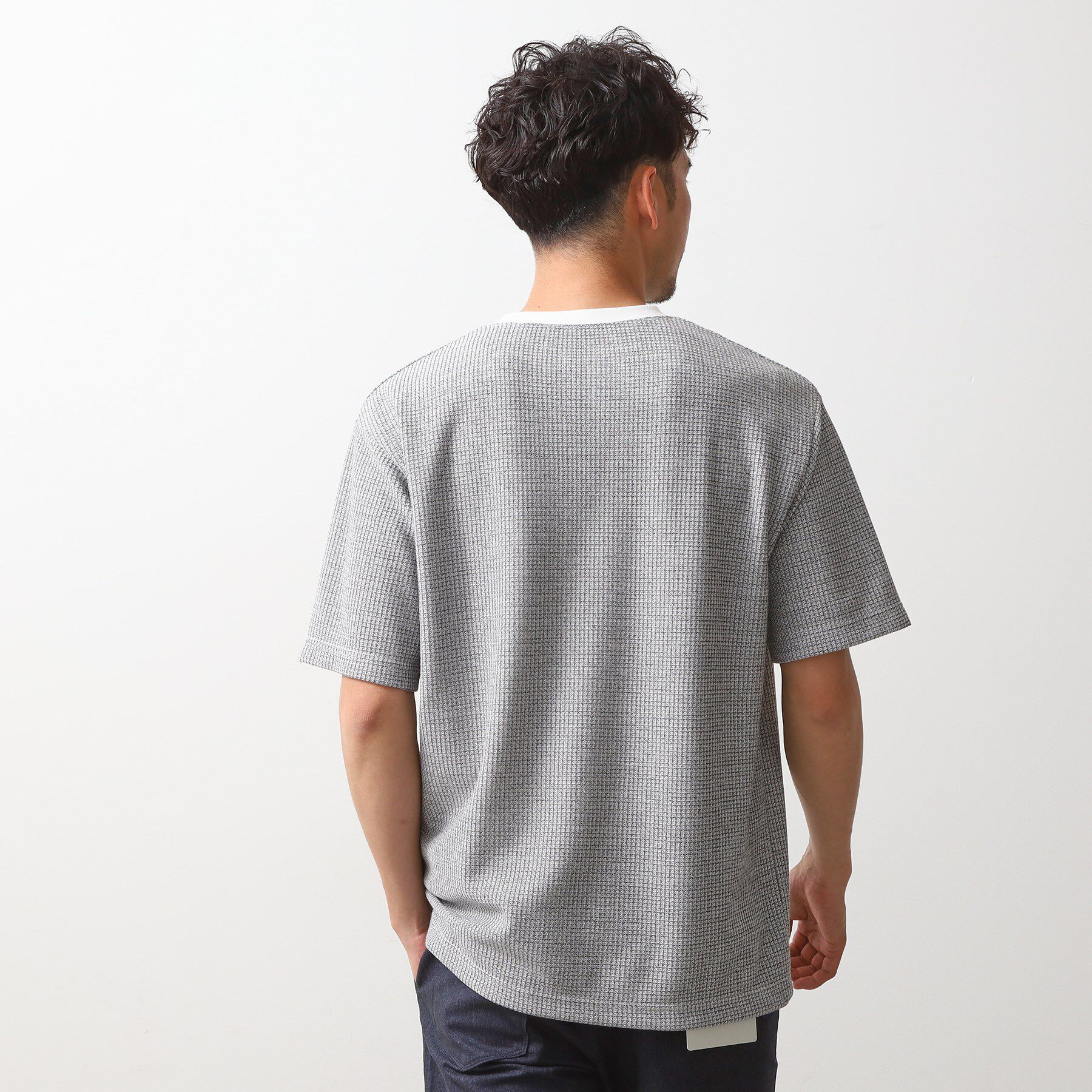 THE SHOP TK「カットジャカード半袖Tシャツ」|Tシャツ・カットソー|