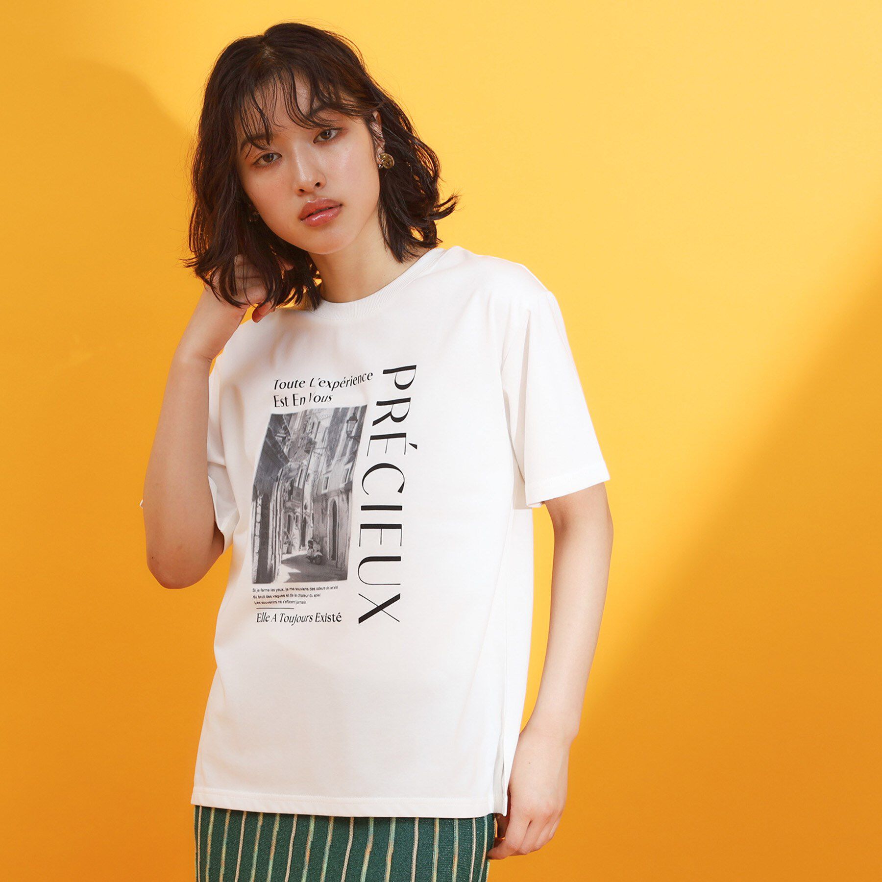 THE SHOP TK「フォトアソートTシャツ【接触冷感/UV/毛玉になりにくい/洗濯機OK】」|Tシャツ・カットソー|