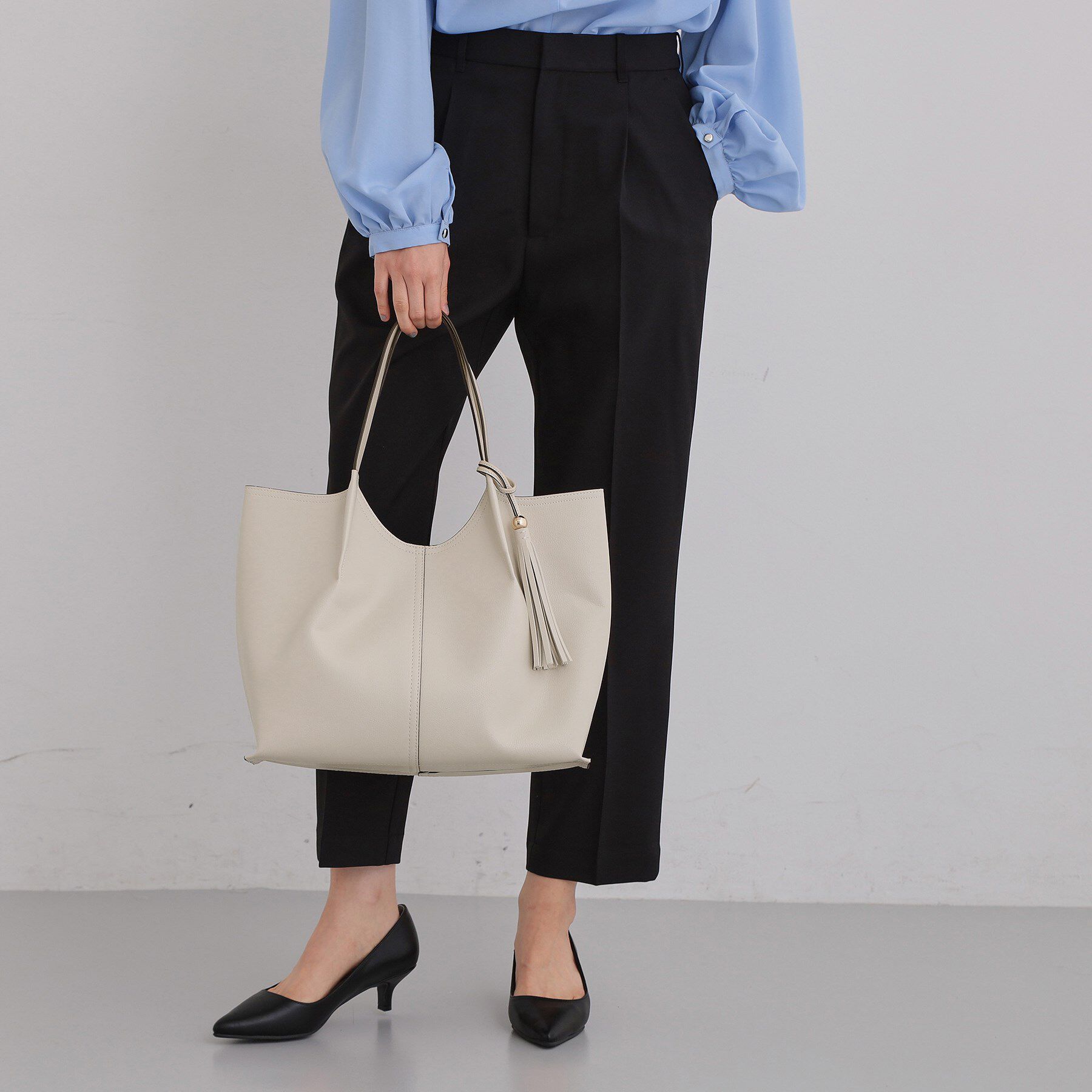 THE SHOP TK「タッセル付きトートバッグ」|トートバッグ|