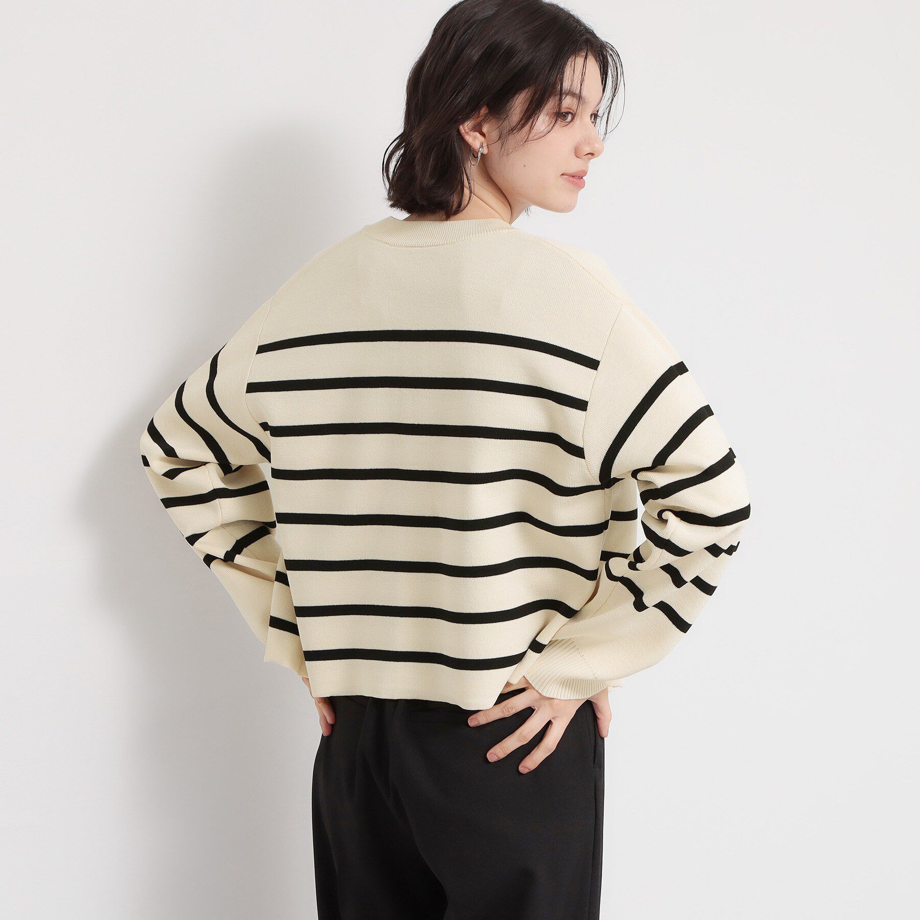 THE SHOP TK「デニム切替カーディガン」|カーディガン|