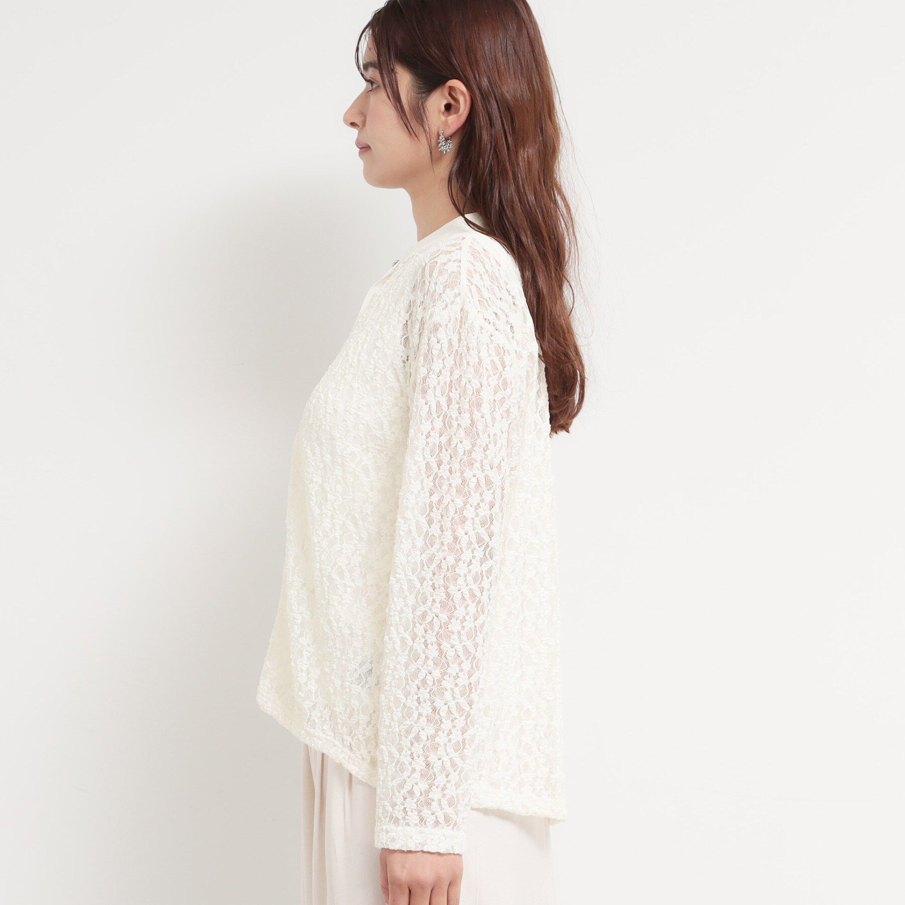 THE SHOP TK「レースシャツトップス」|Tシャツ・カットソー|