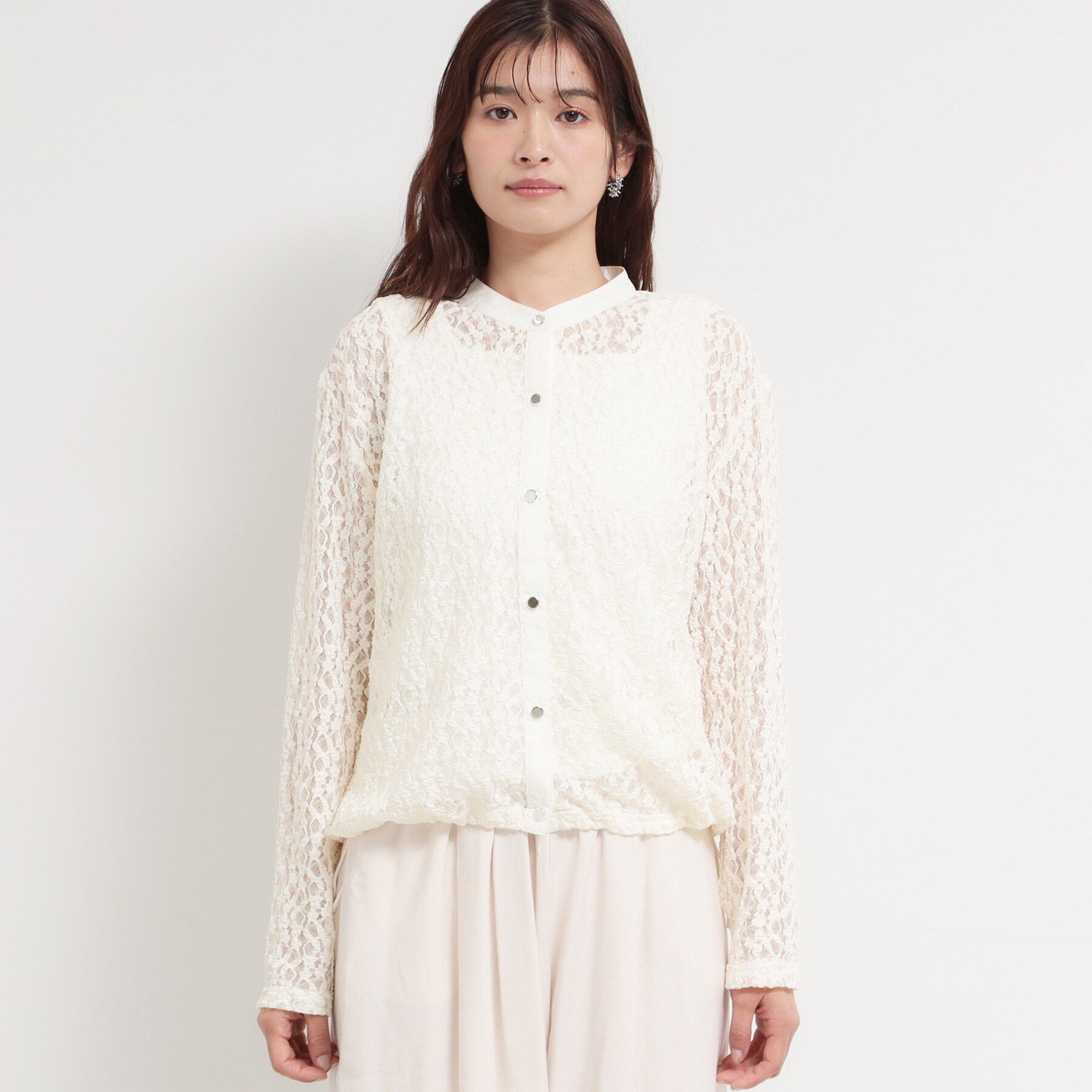 THE SHOP TK「レースシャツトップス」|Tシャツ・カットソー|