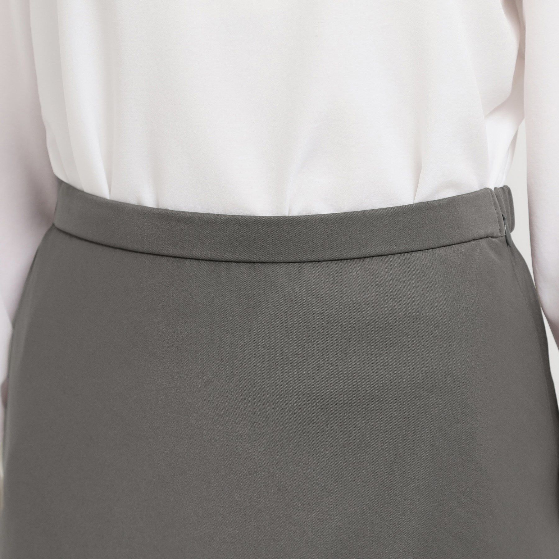 THE SHOP TK「サテンフレアスカート」|スカート|