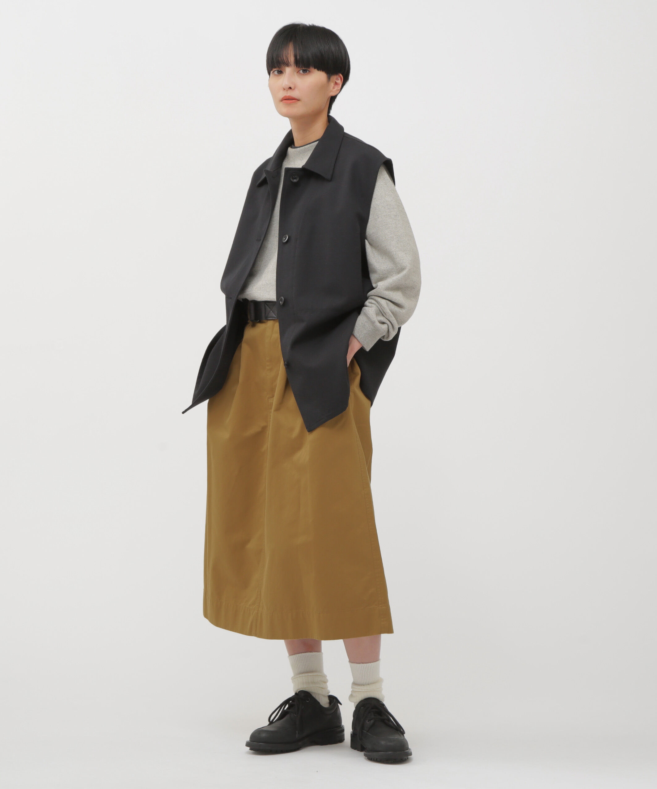 MHL.「UPCYCLED LOOPBACK JERSEY TOP」|Tシャツ・カットソー|