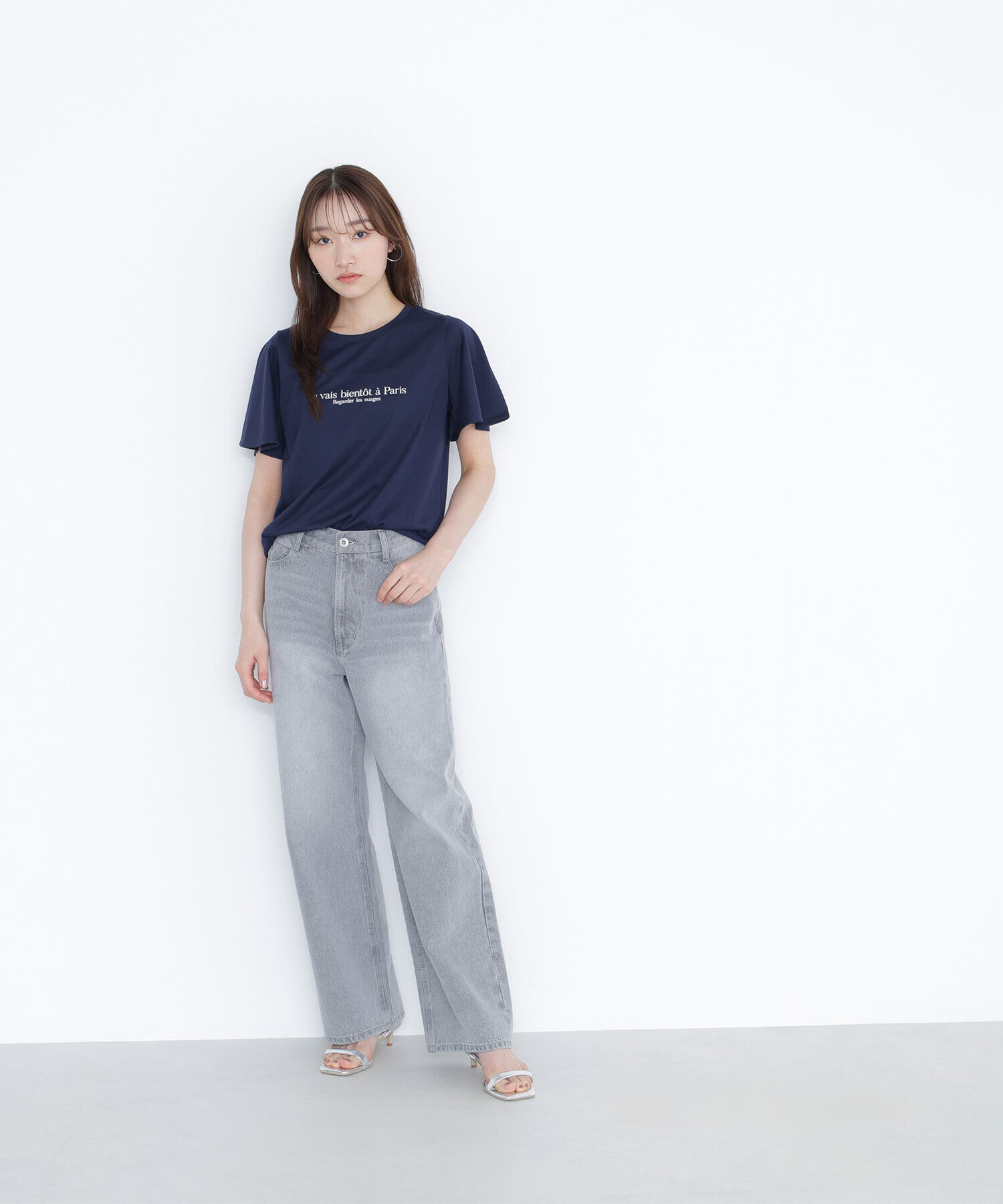  「フレアスリーブロゴTシャツ」|Tシャツ・カットソー|