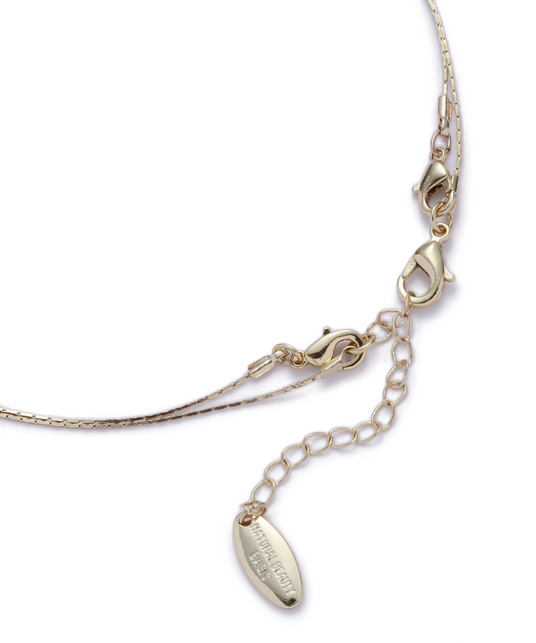  「パール＆ストーンプチペンダント」|ネックレス|