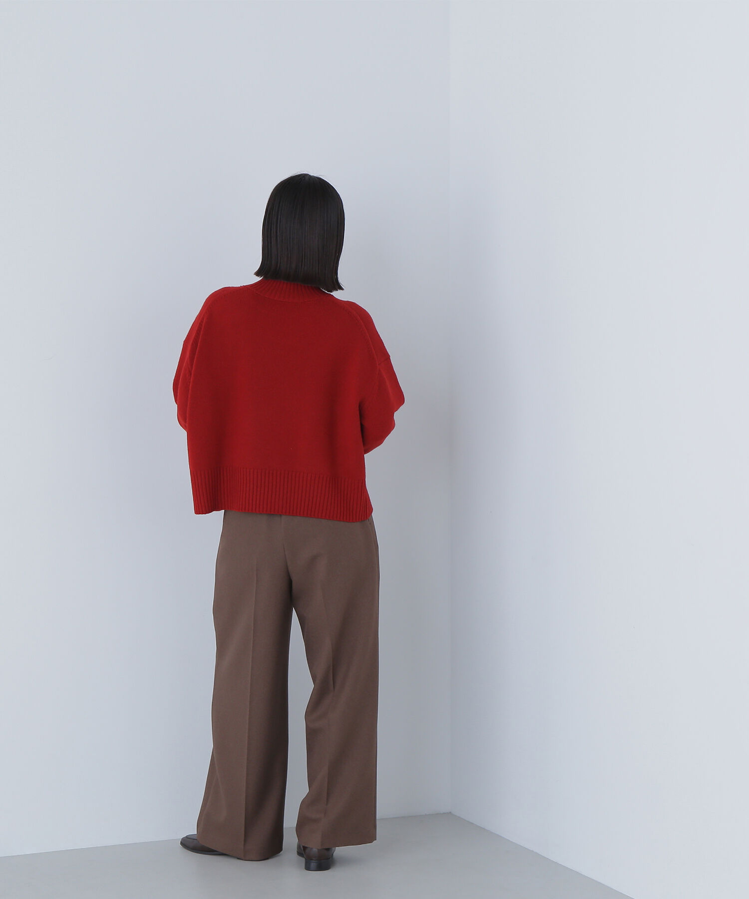  「サイドスリットハイネックニット」|ニット・セーター|