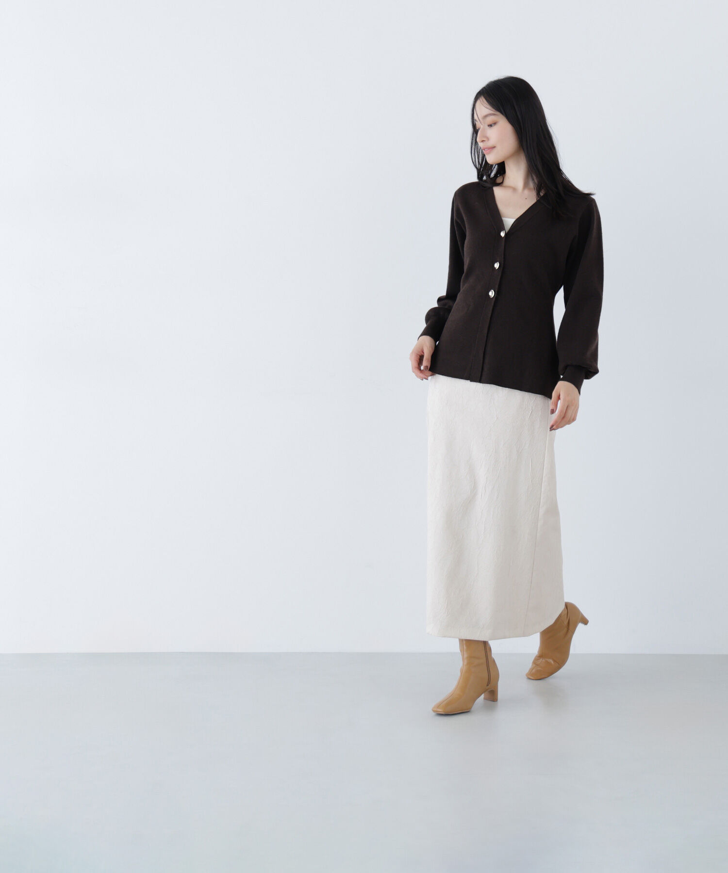  「ジャガードナロースカート」|スカート|