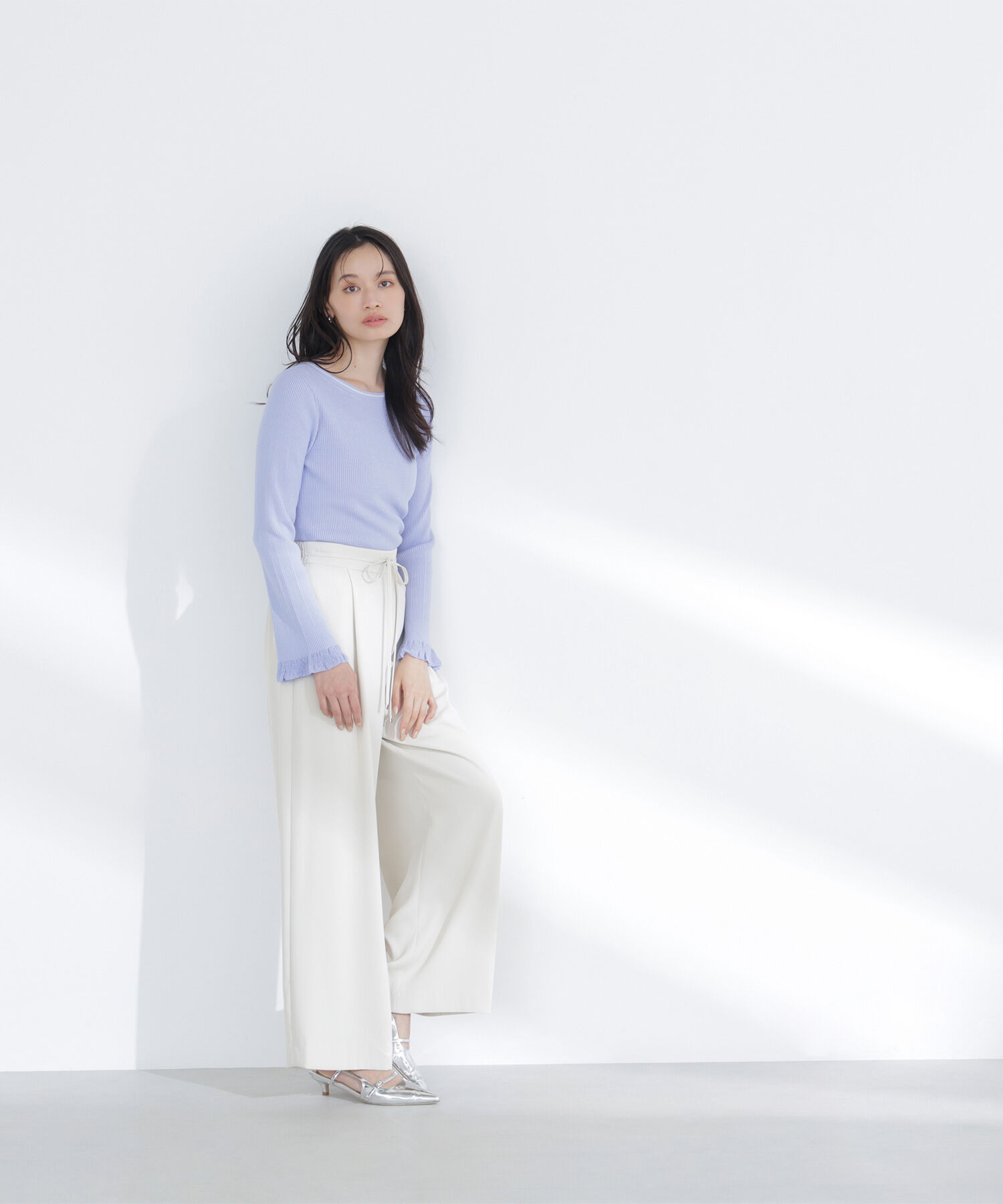  「レーシーカフスリブニット」|ニット・セーター|