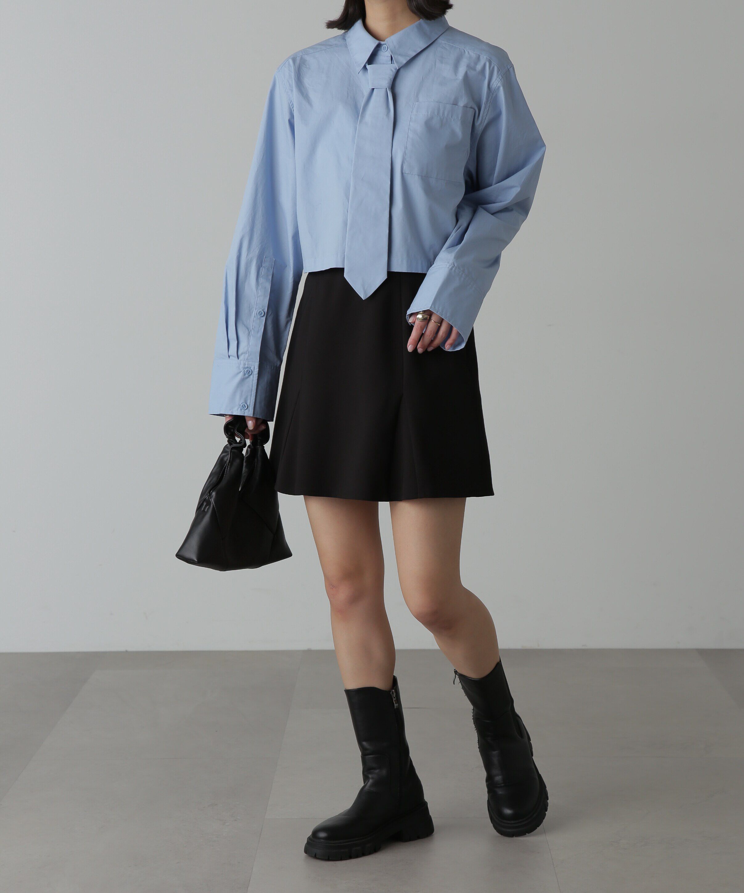  「ハイウエストマーメイドミニスカパン」|スカート|