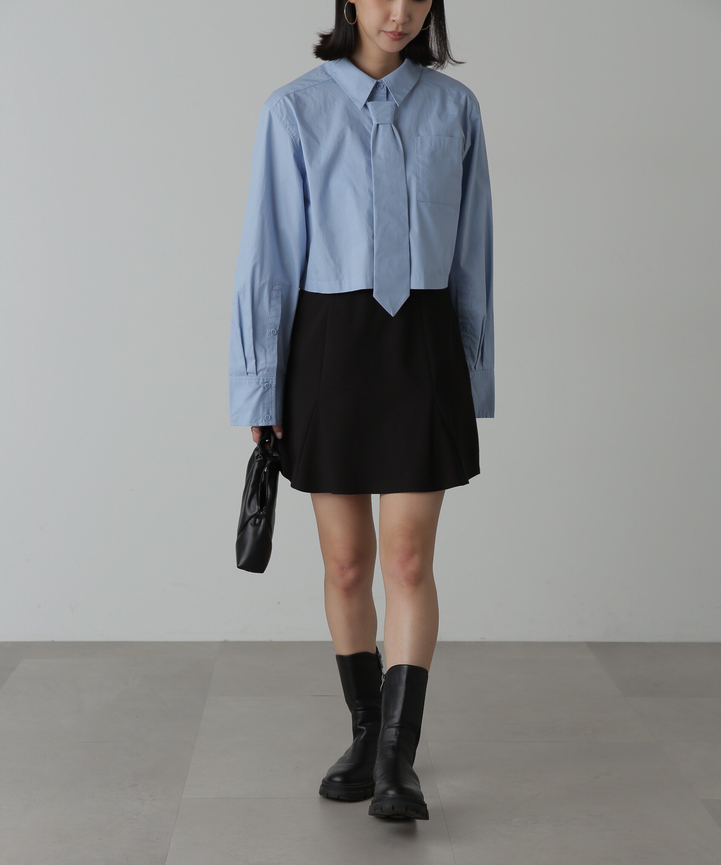  「ハイウエストマーメイドミニスカパン」|スカート|