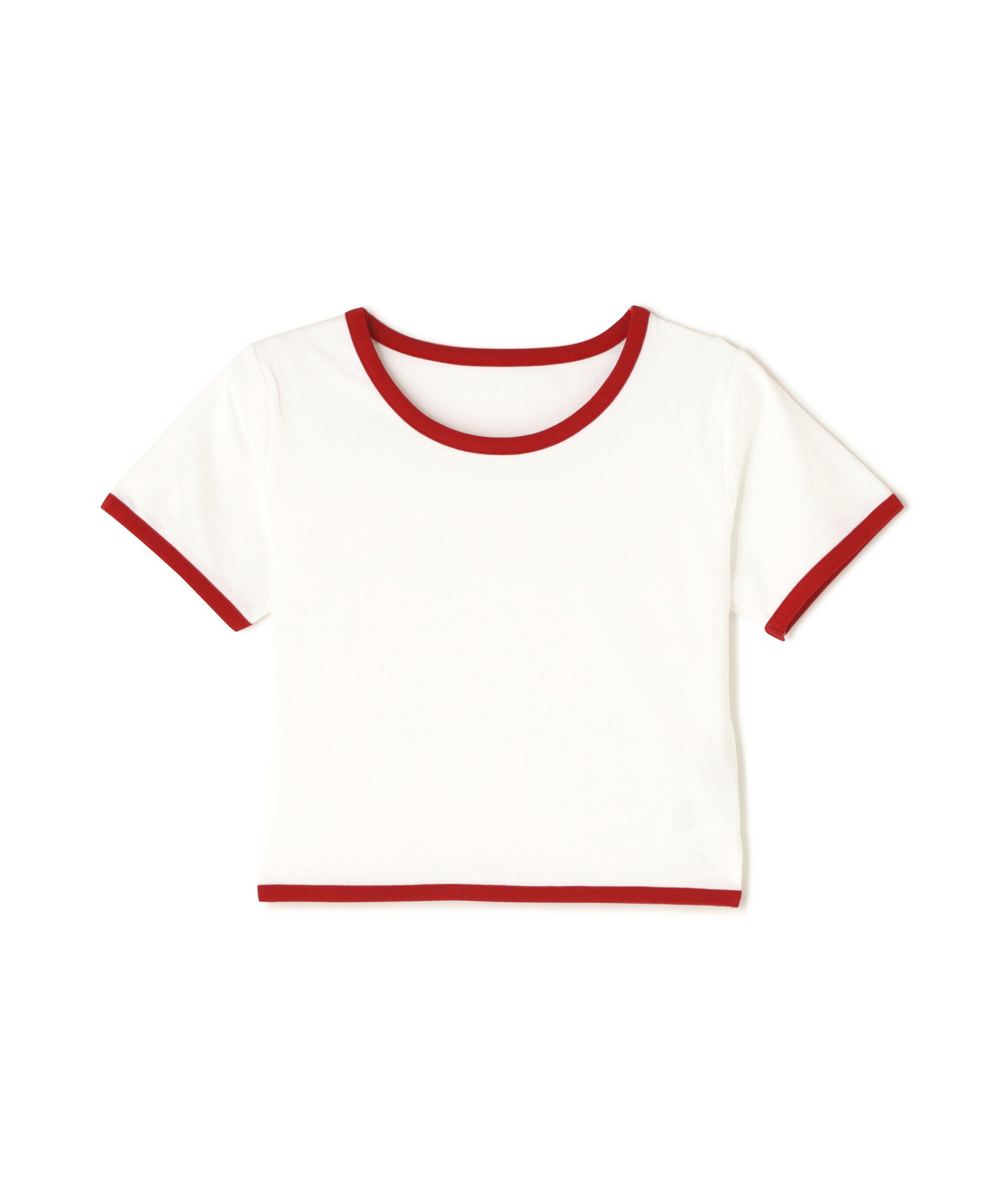  「ショート丈リンガーTシャツ」|Tシャツ・カットソー|