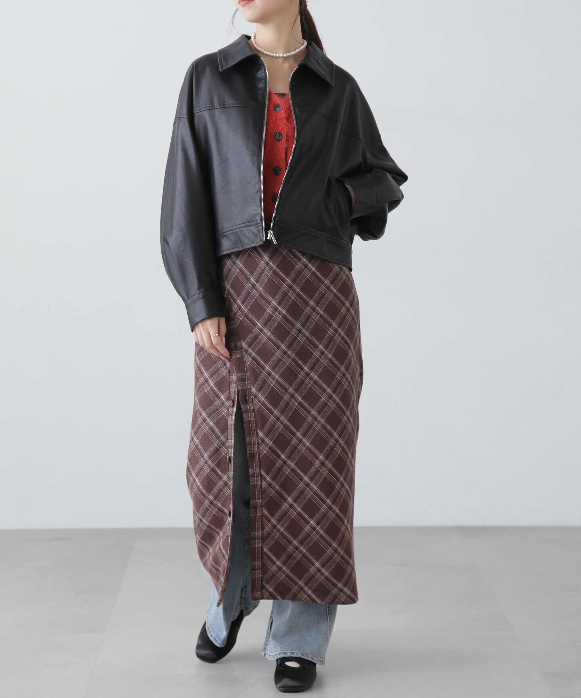  「Vネックシャギーカーディガン」|ニット・セーター|