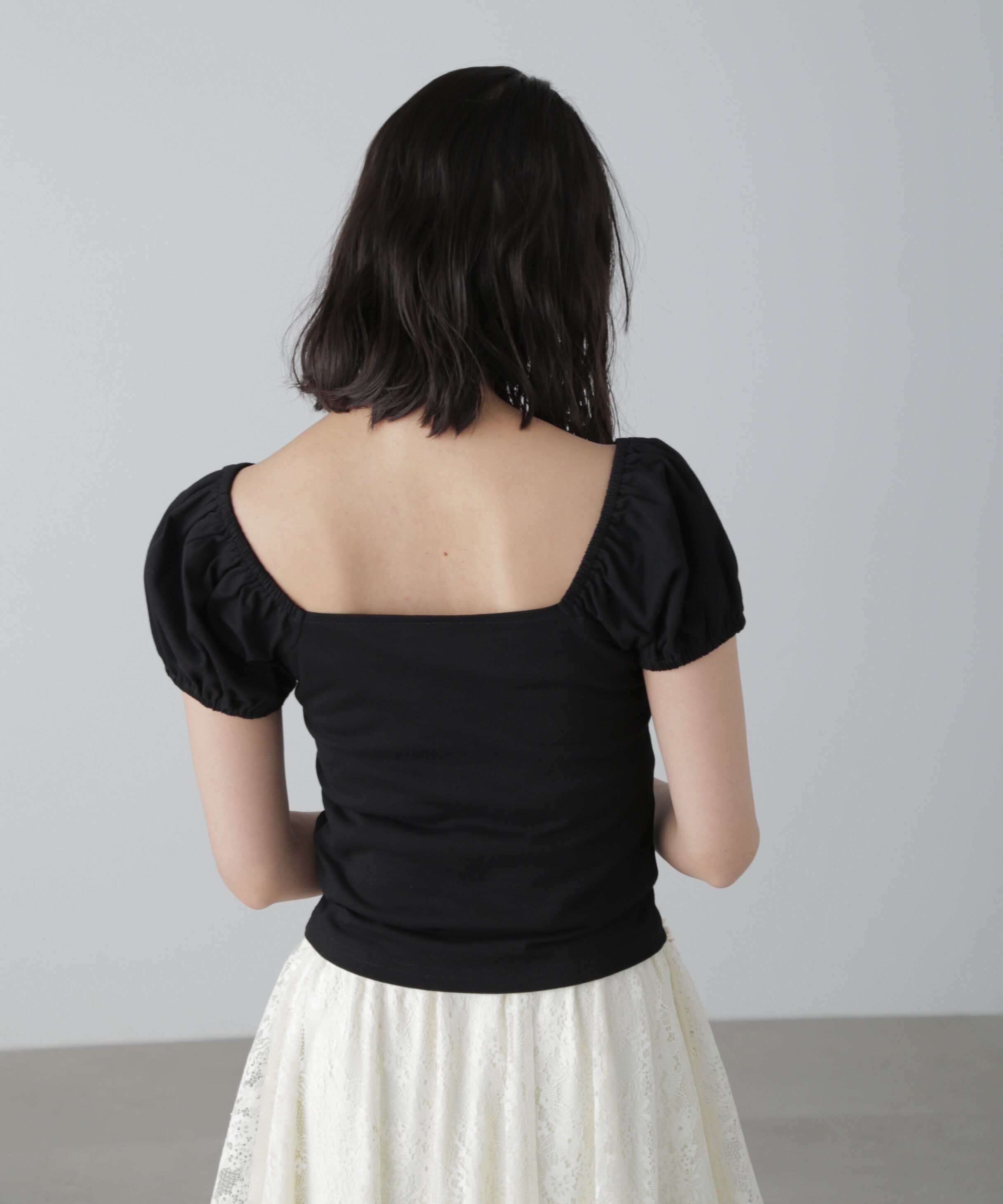  「オフショルギャザーカットソー」|Tシャツ・カットソー|