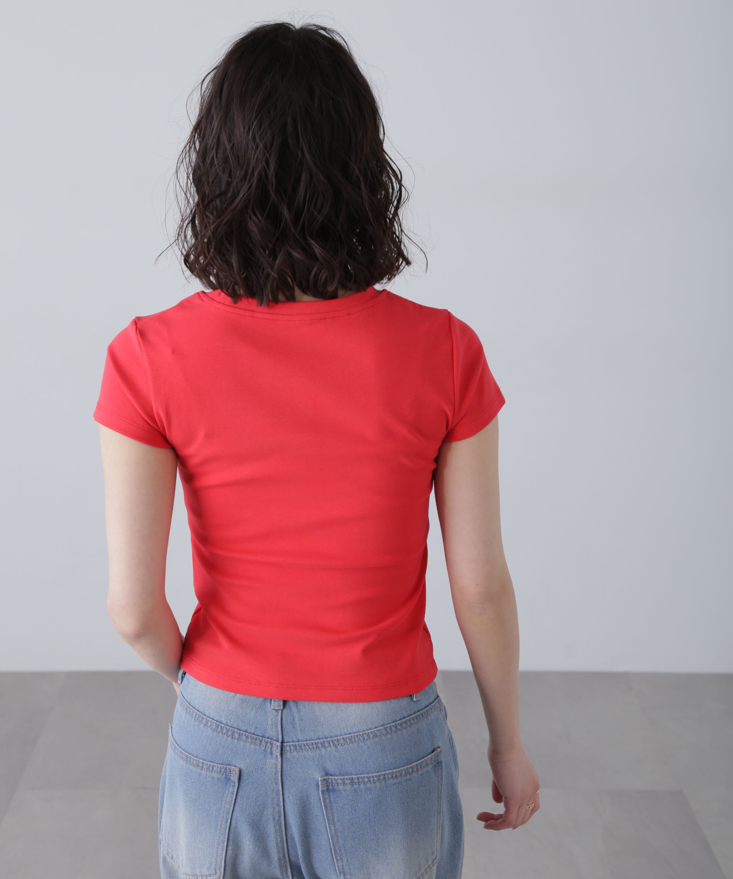  「ロゴ刺繍タグTシャツ」|Tシャツ・カットソー|