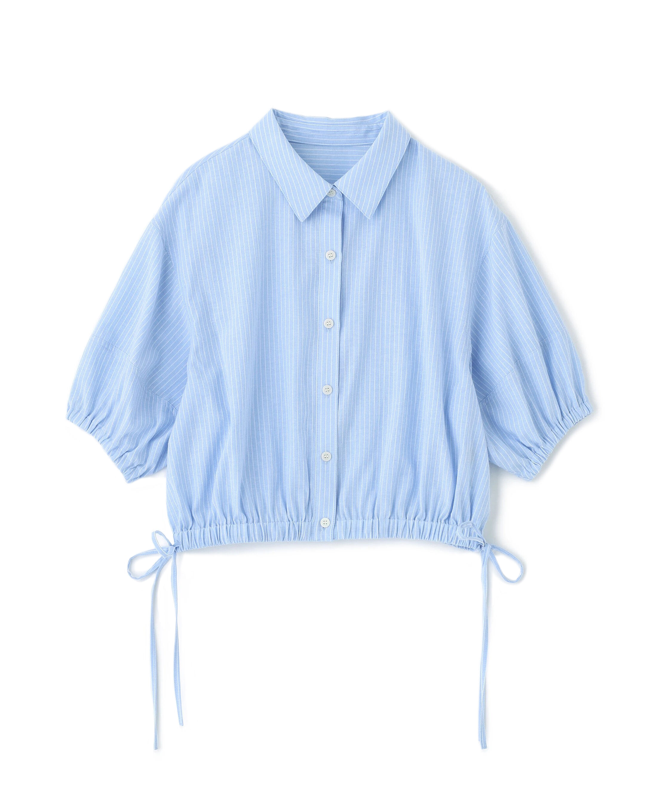  「裾ドロスト半袖ブラウス」|シャツ・ブラウス|