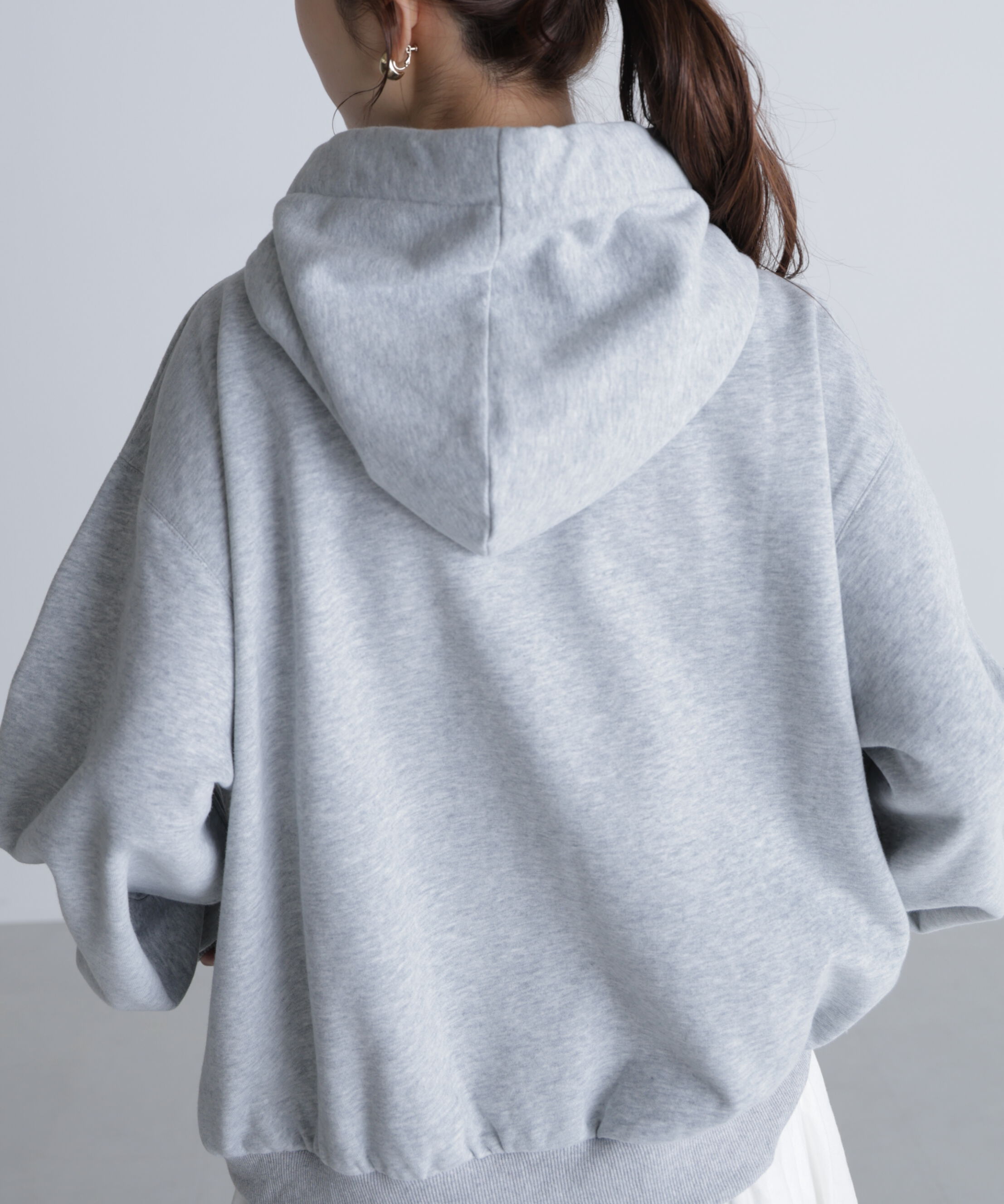  「起毛ビッグリボンジップパーカー」|Tシャツ・カットソー|