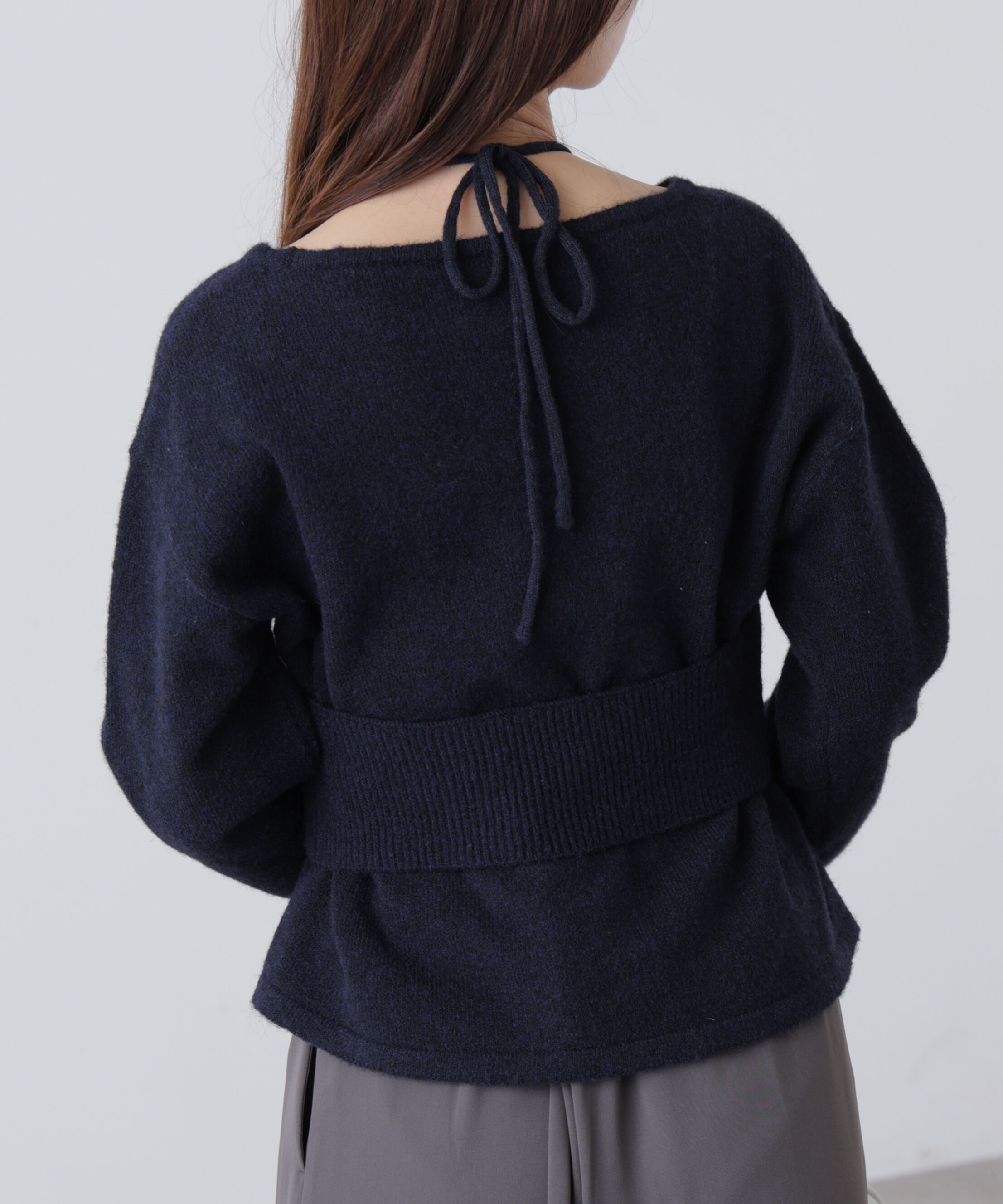  「ホルターネックビスチェセットニット」|ニット・セーター|