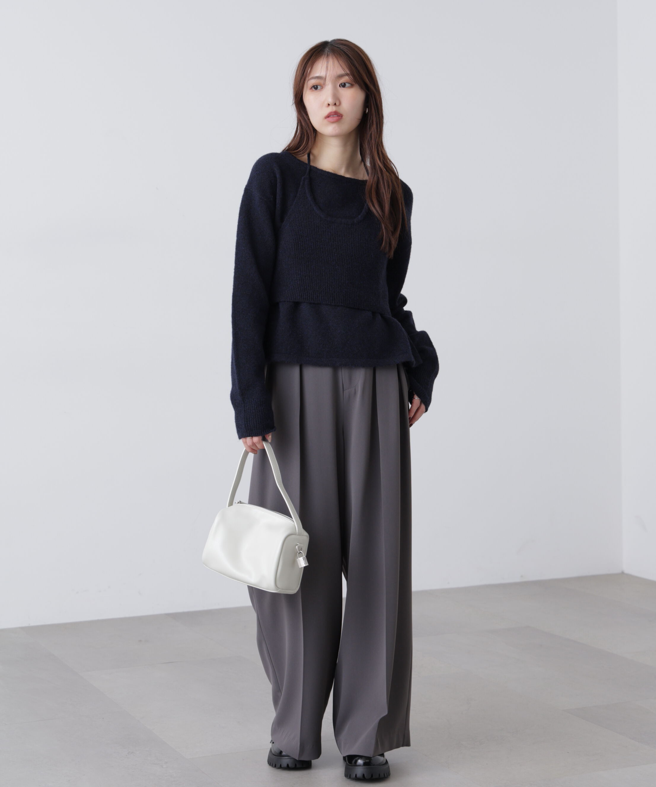  「ホルターネックビスチェセットニット」|ニット・セーター|