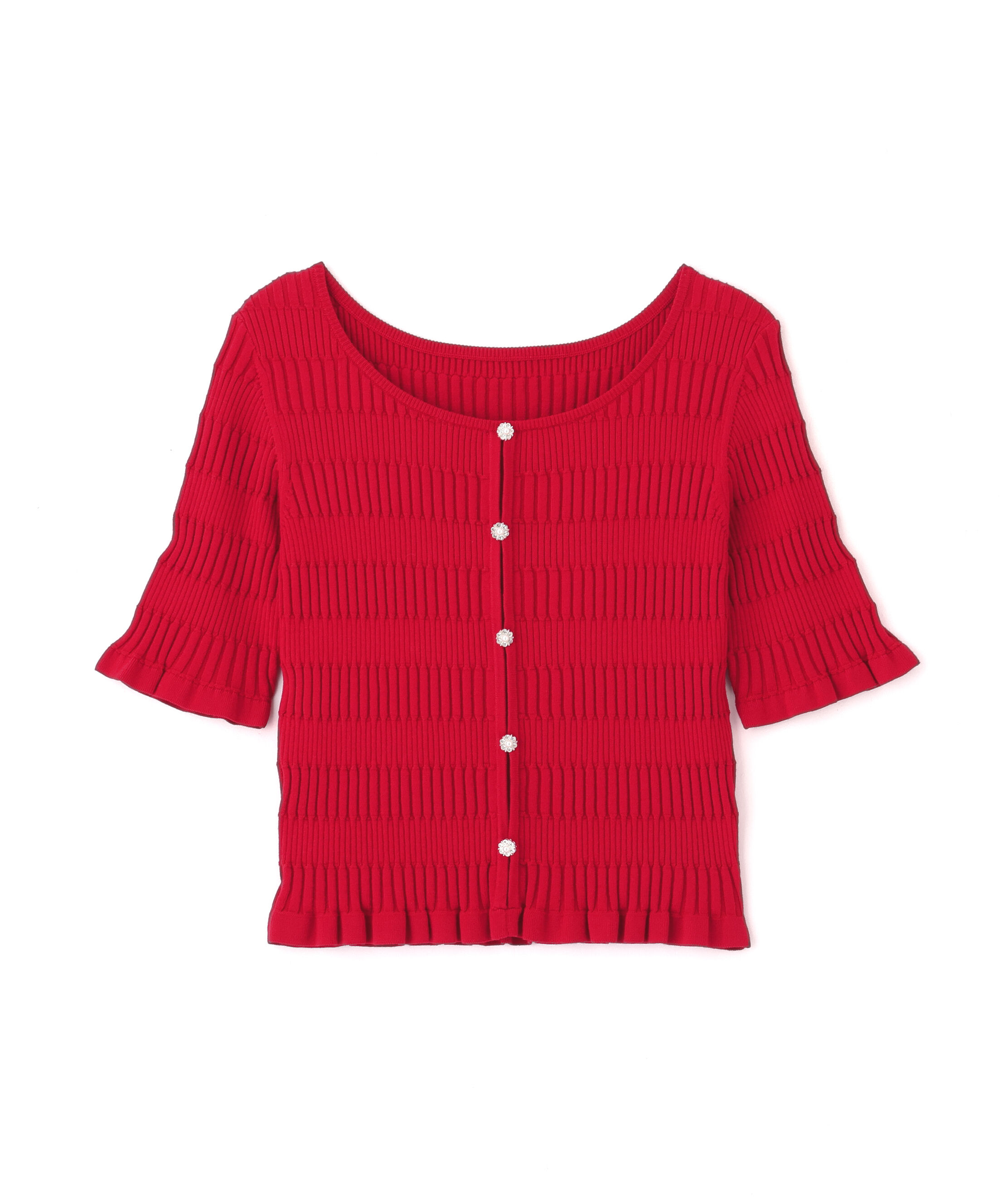  「前後2way変形リブニット」|ニット・セーター|