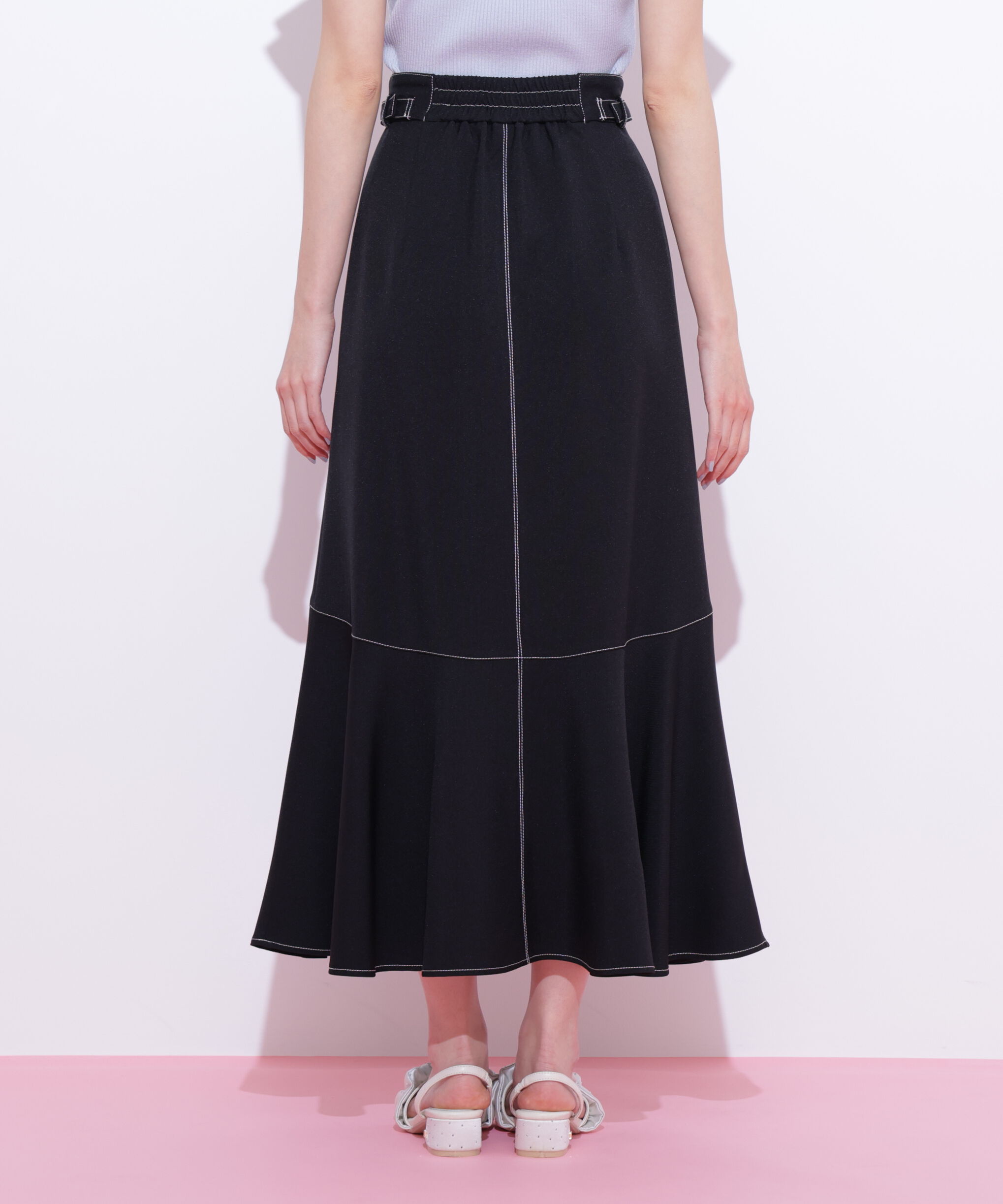  「フロントファスナーマーメイドスカート」|スカート|