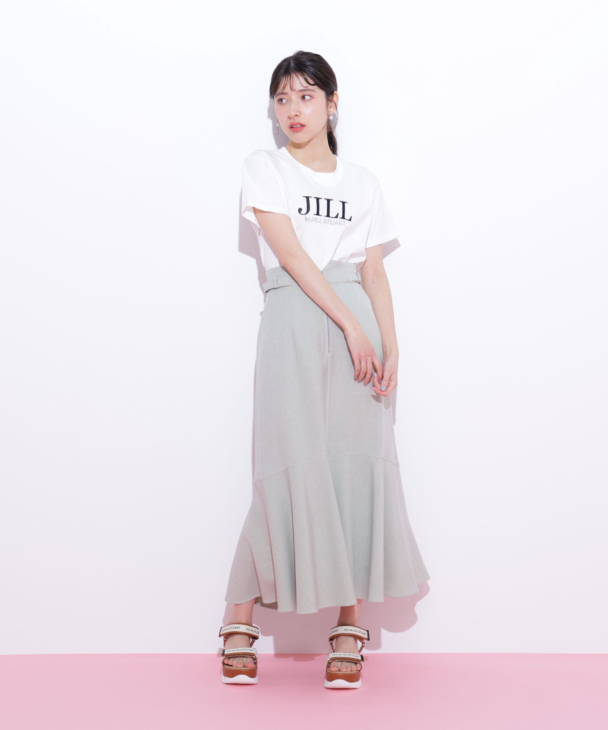  「フロントファスナーマーメイドスカート」|スカート|