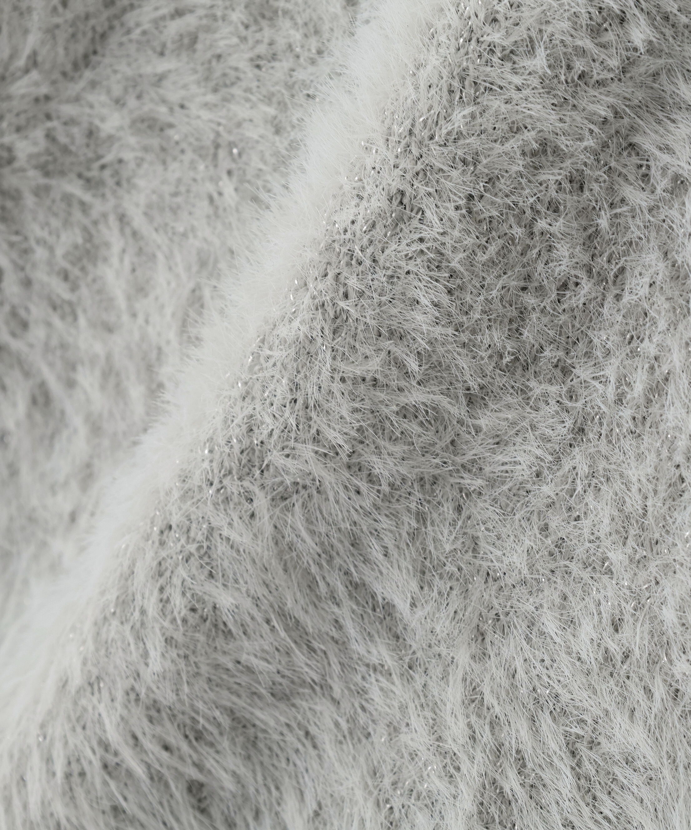  「スパンコールフェザーニットジャケット」|ニット・セーター|