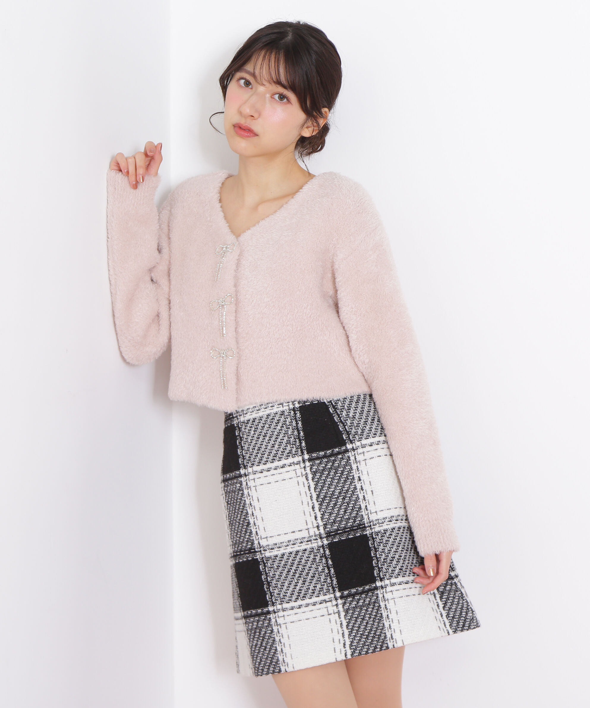  「ロービングチェックミニスカート」|スカート|