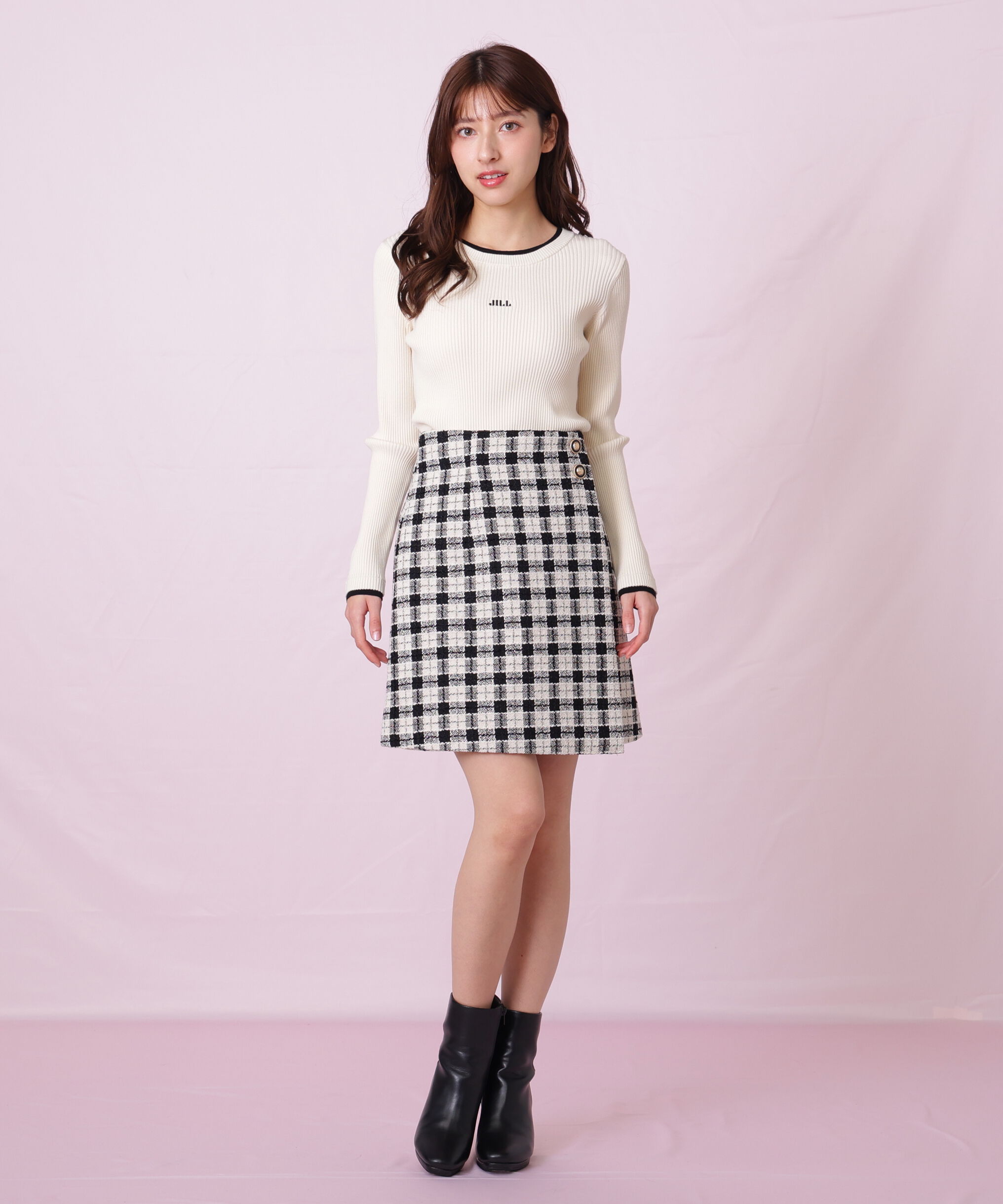  「配色リブニット」|ニット・セーター|