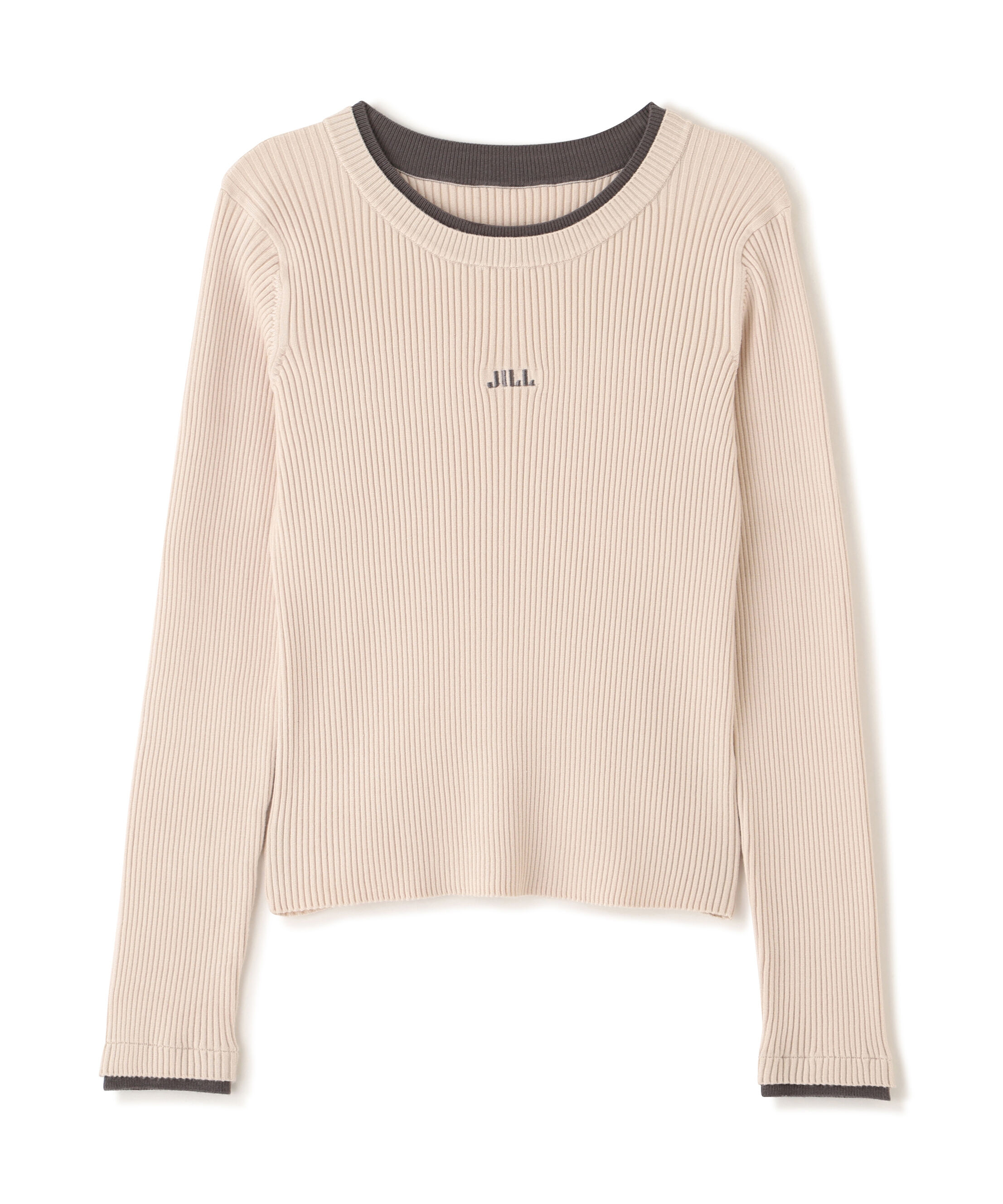  「配色リブニット」|ニット・セーター|