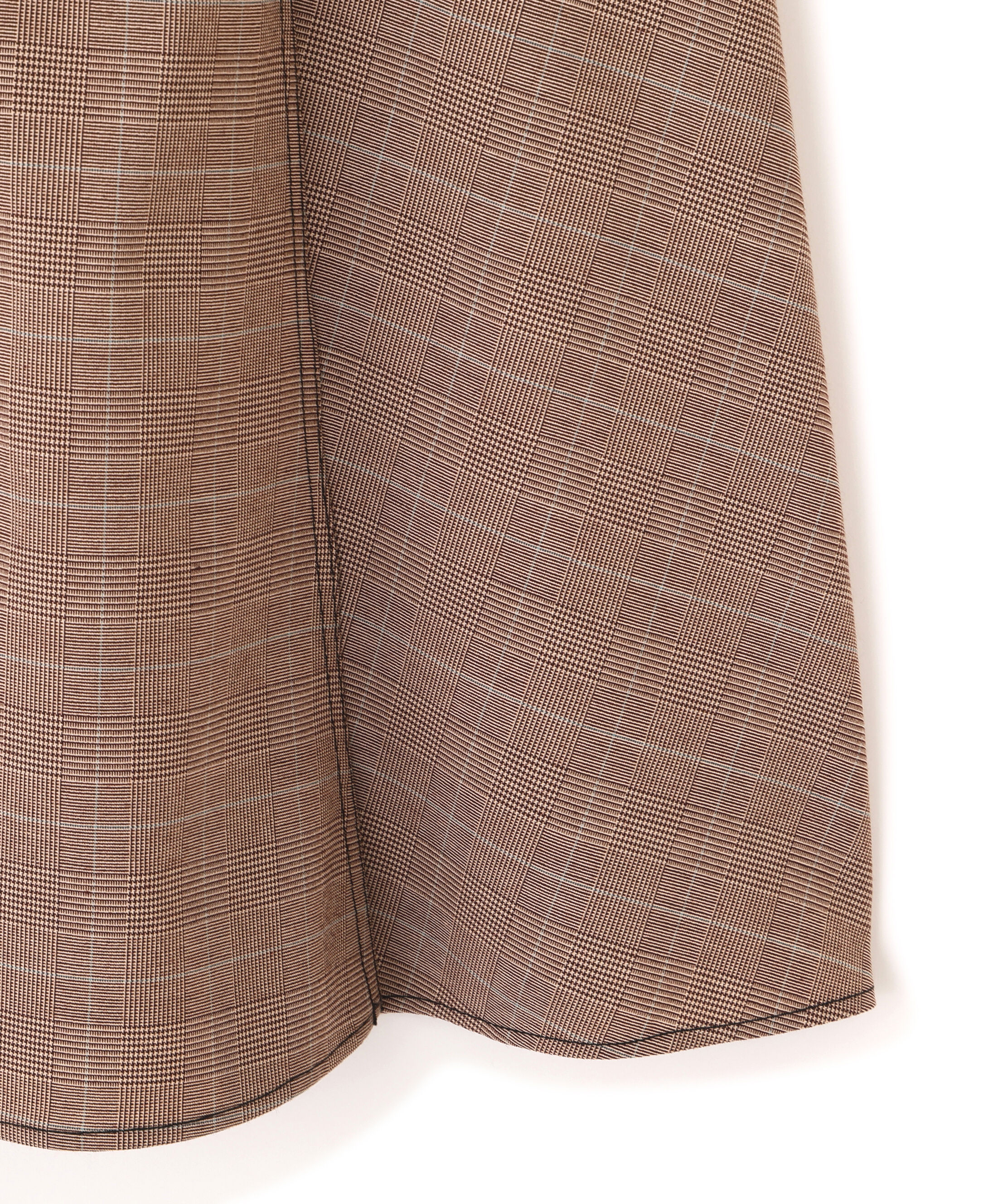  「ベルト付き配色ステッチフレアスカート」|スカート|