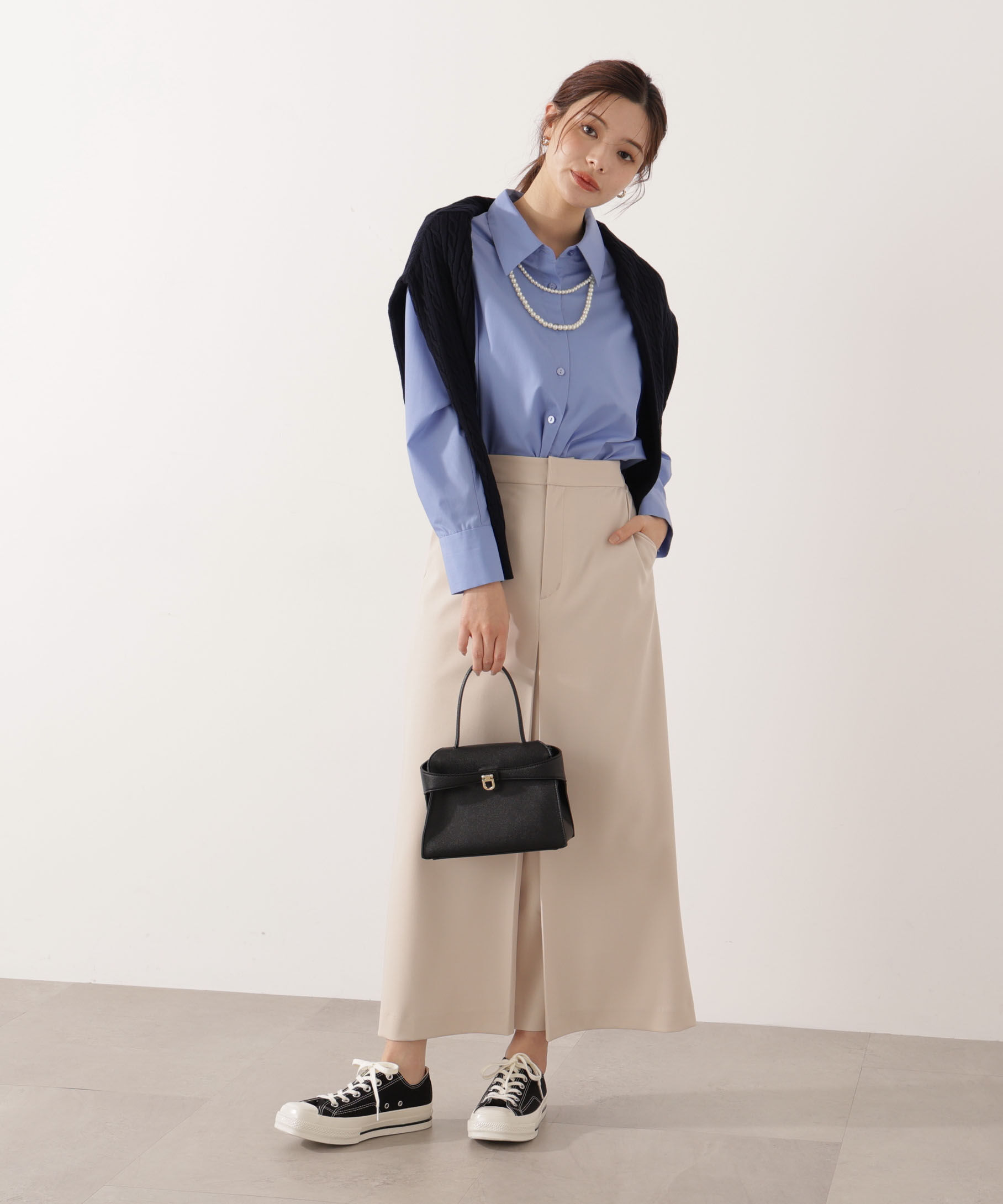 PROPORTION BODY DRESSING「＜ウォッシャブル＞フロントタックナロースカート」|スカート|