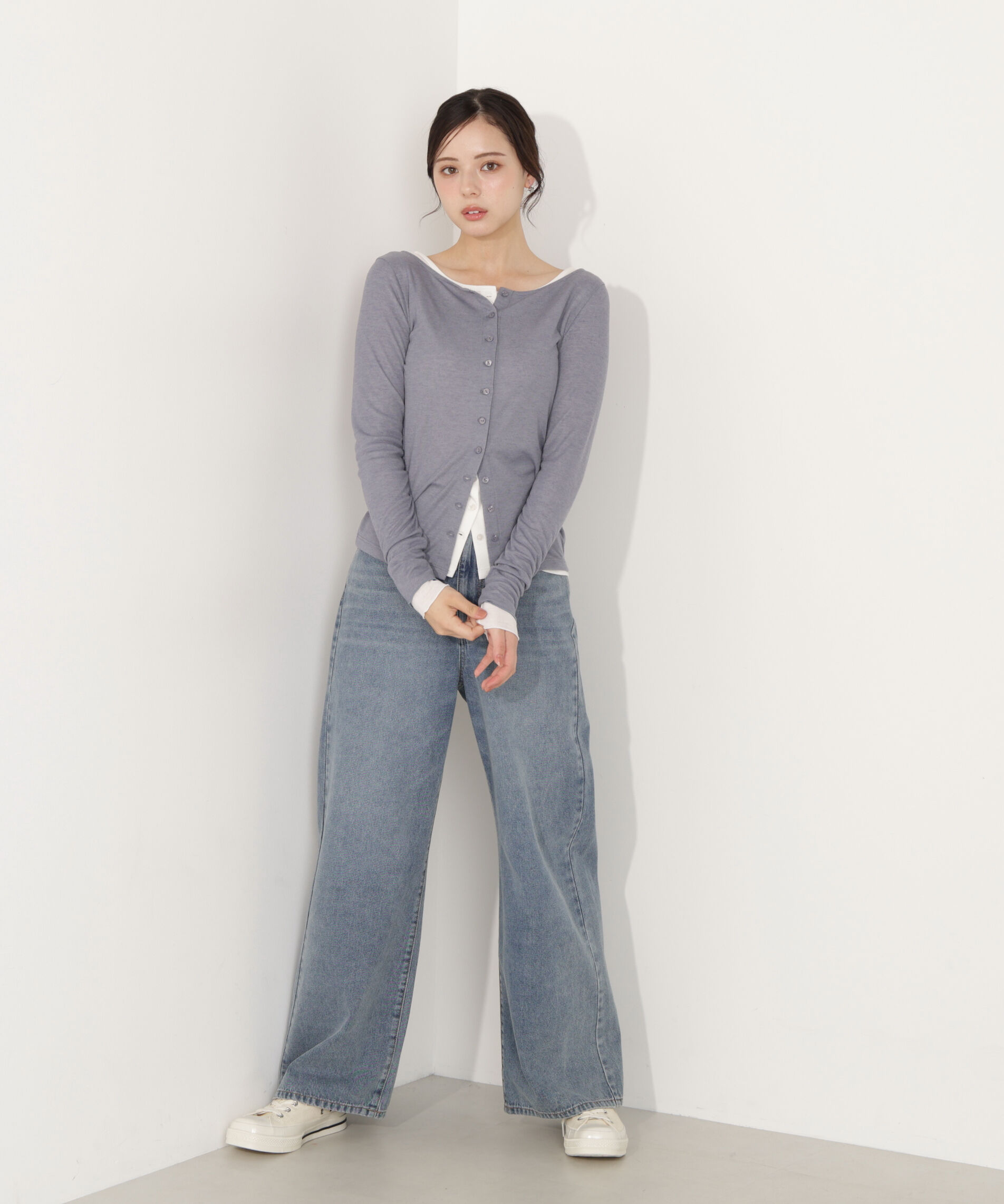 PROPORTION BODY DRESSING「〈a/mie〉シアーカットソー　26SS」|Tシャツ・カットソー|