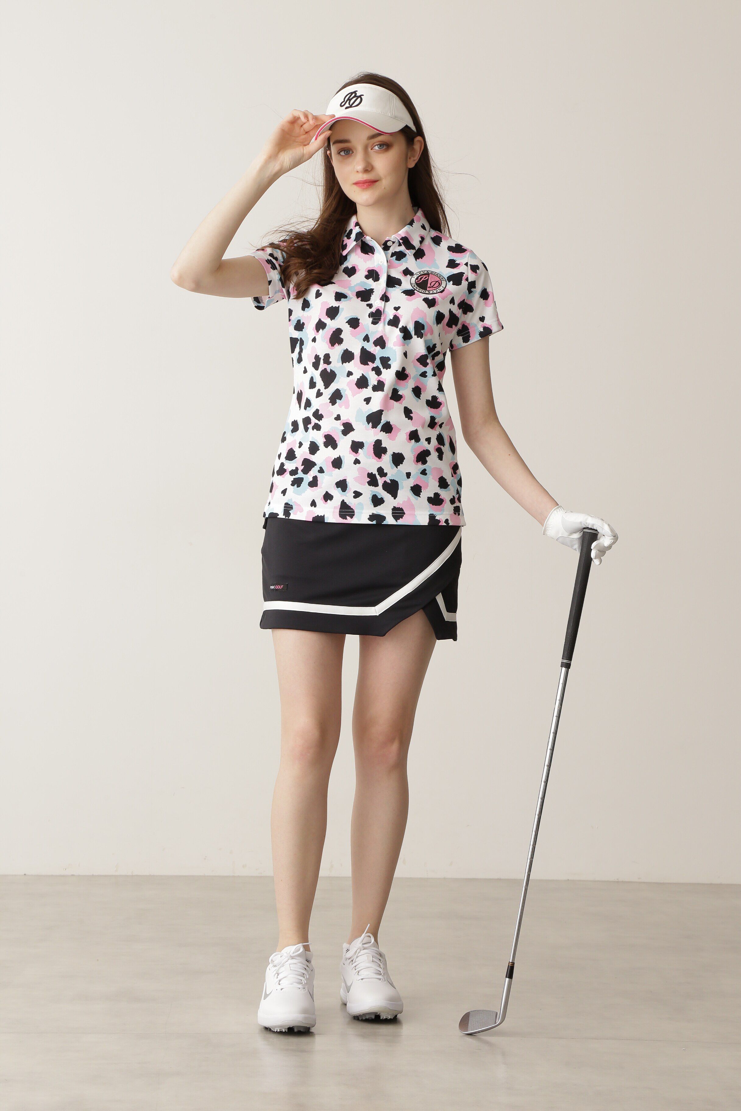  「[PINKY GOLF]アシンメトリーラインスカート」|スカート|