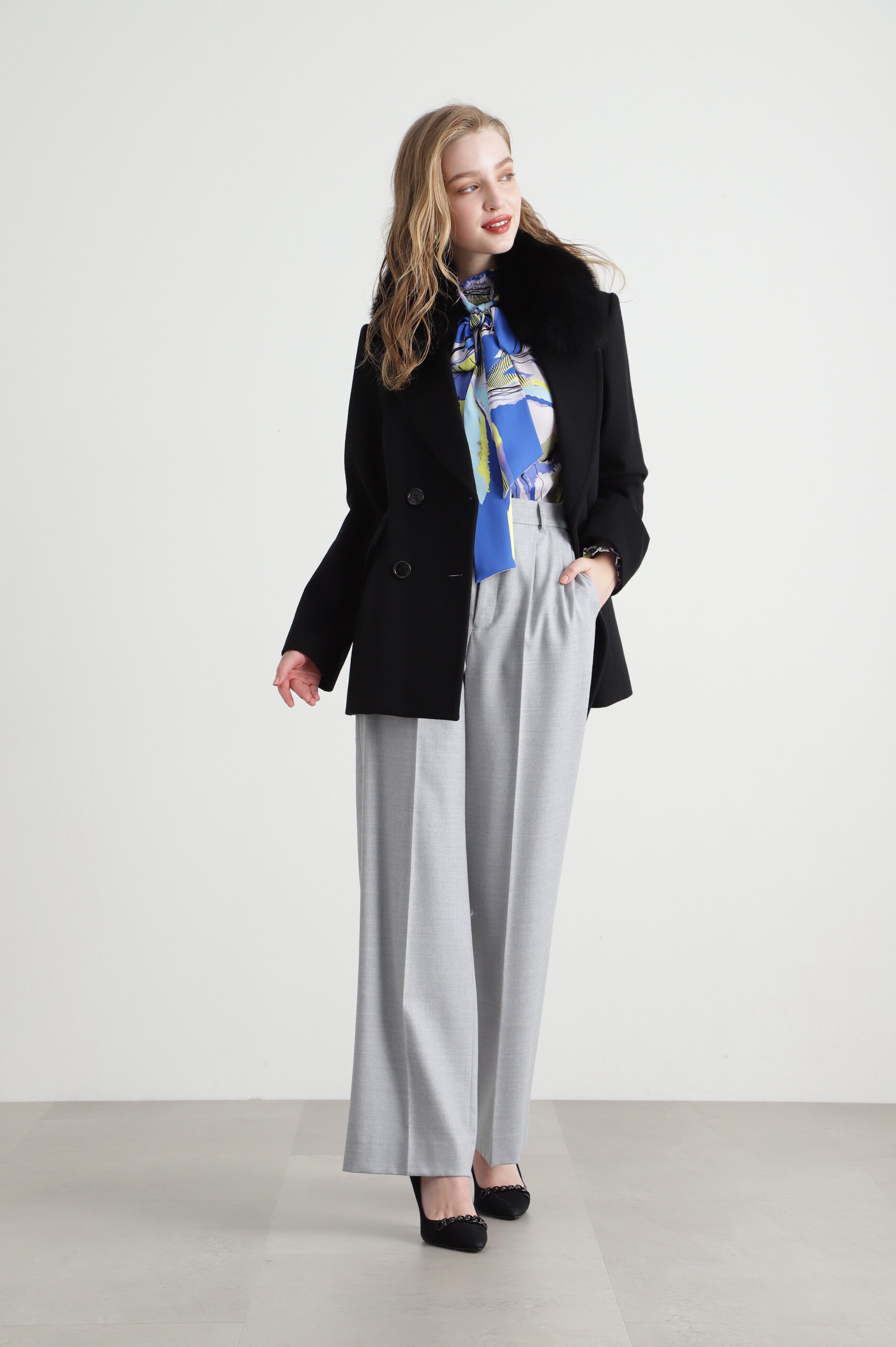  「◆ハイカウントフラノセミワイドパンツ」|その他|