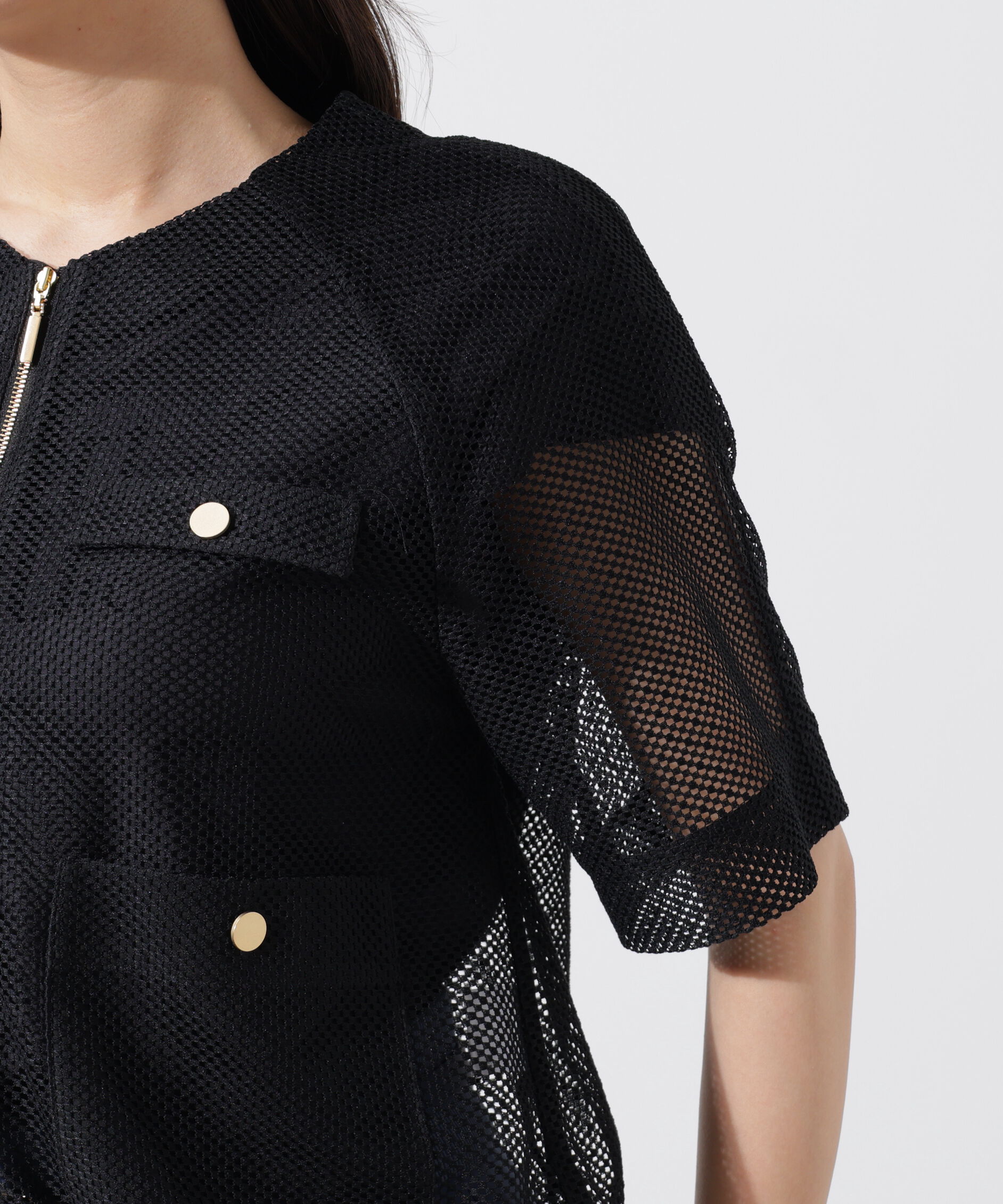  「ダブルラッセルメッシュブルゾン」|その他|